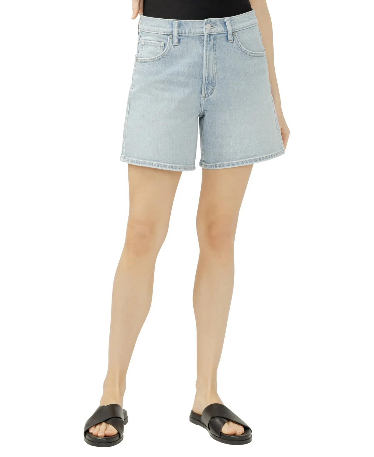 Be Easy Mid-Rise Jean Shorts by Silver Jeans Co.