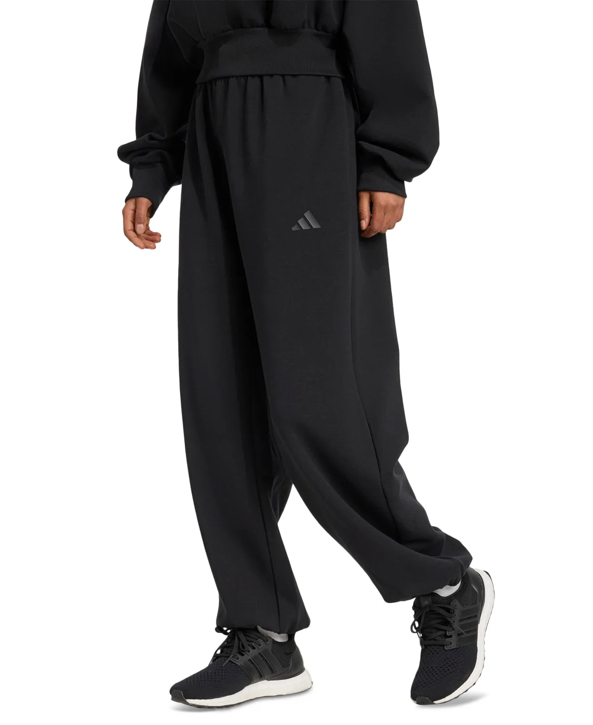 Soft Lux Loose Mid-Rise Pull-On Pants by Adidas
