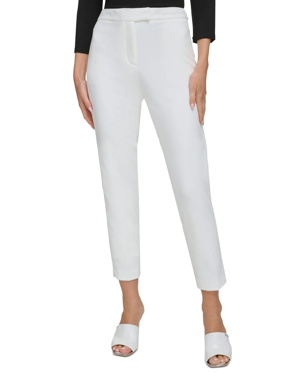 Essential Slim Leg Ankle Pants by Dkny