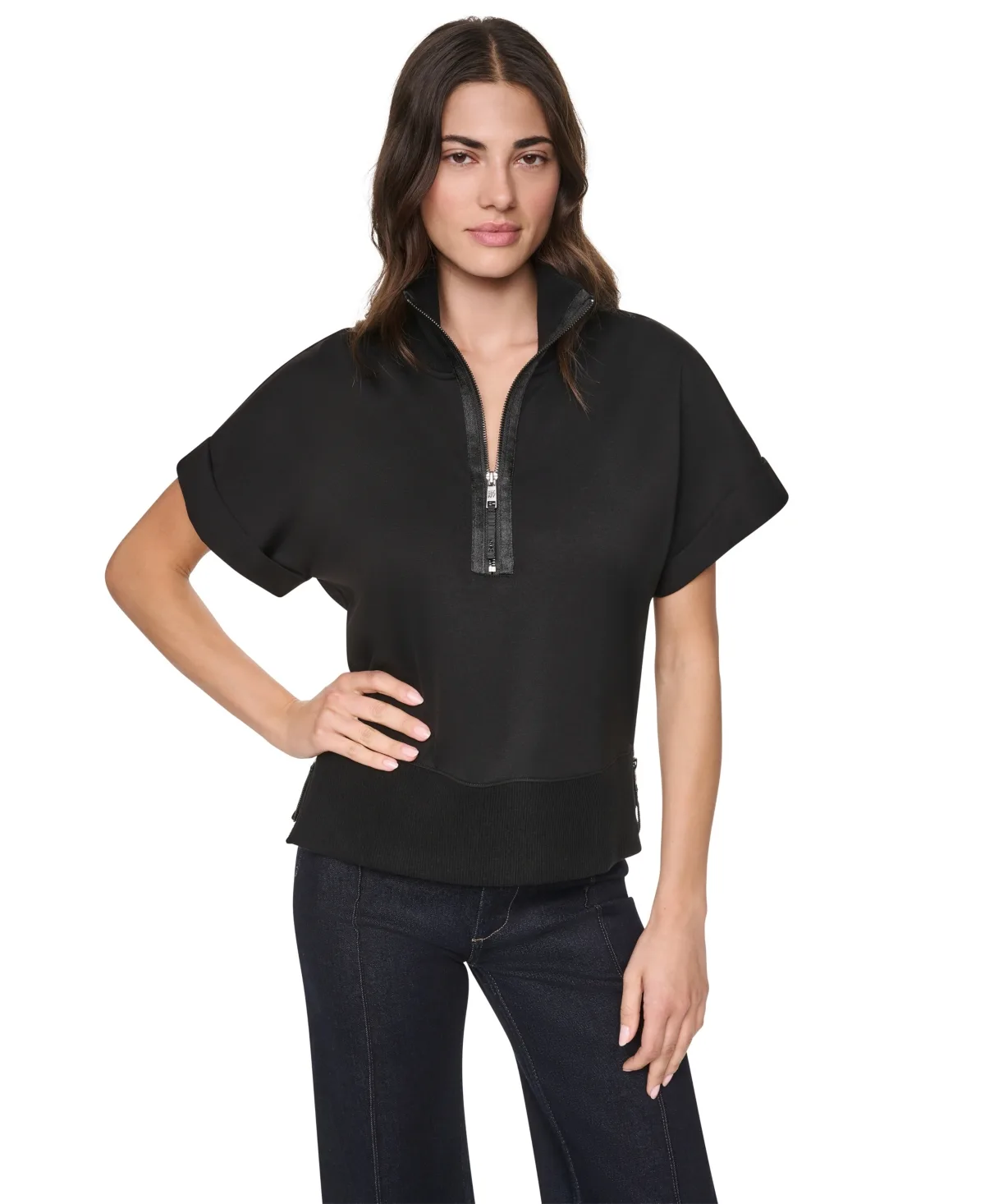 Half-Zip Collar Jacket by Dkny