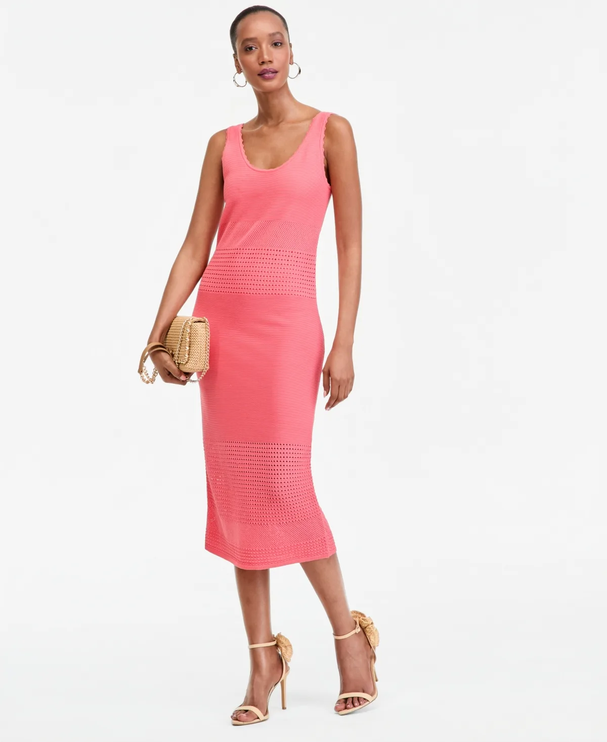 Sleeveless Open-Weave Sweater Dress by I.n.c. International Concepts