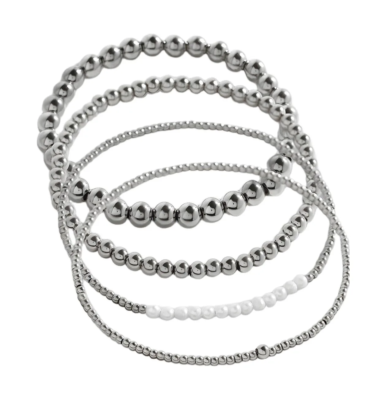 Everyday Fresh Water Pearl Bracelet Stacking Set by Mint & Lily