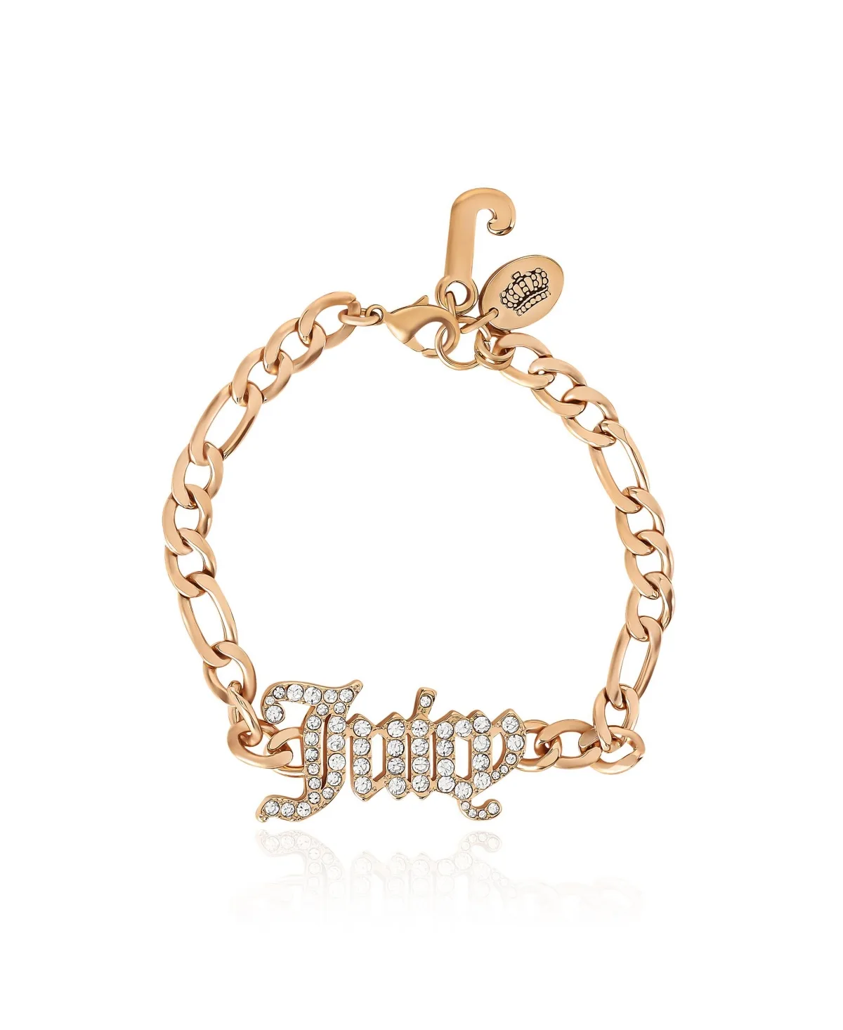 Crystal Script Logo Chain Bracelet by Juicy Couture
