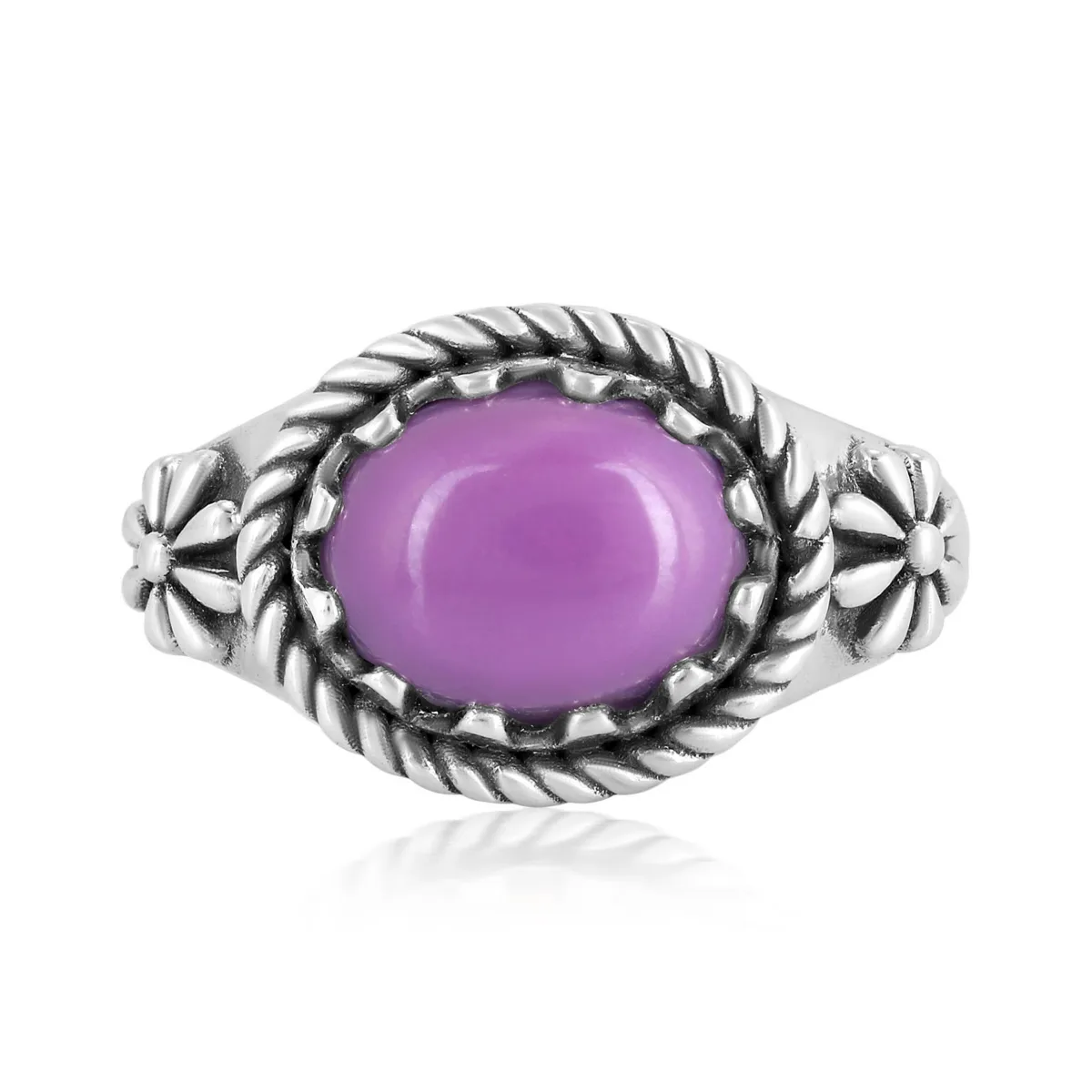 Sterling Phosphosiderite East West Ring, Sizes 5 to 11 by American West Jewelry