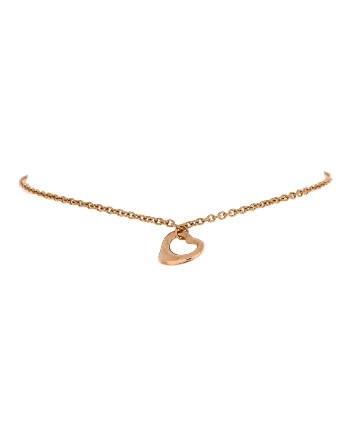 Elsa Peretti Open Heart Charm Bracelet by Pre-owned Tiffany & Co