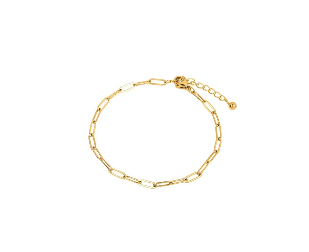 Paperclip Link Bracelet by Little Sky Stone