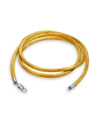 Satin Silk Cord Necklace with Sterling Silver Lobster Clasp by Bling Jewelry