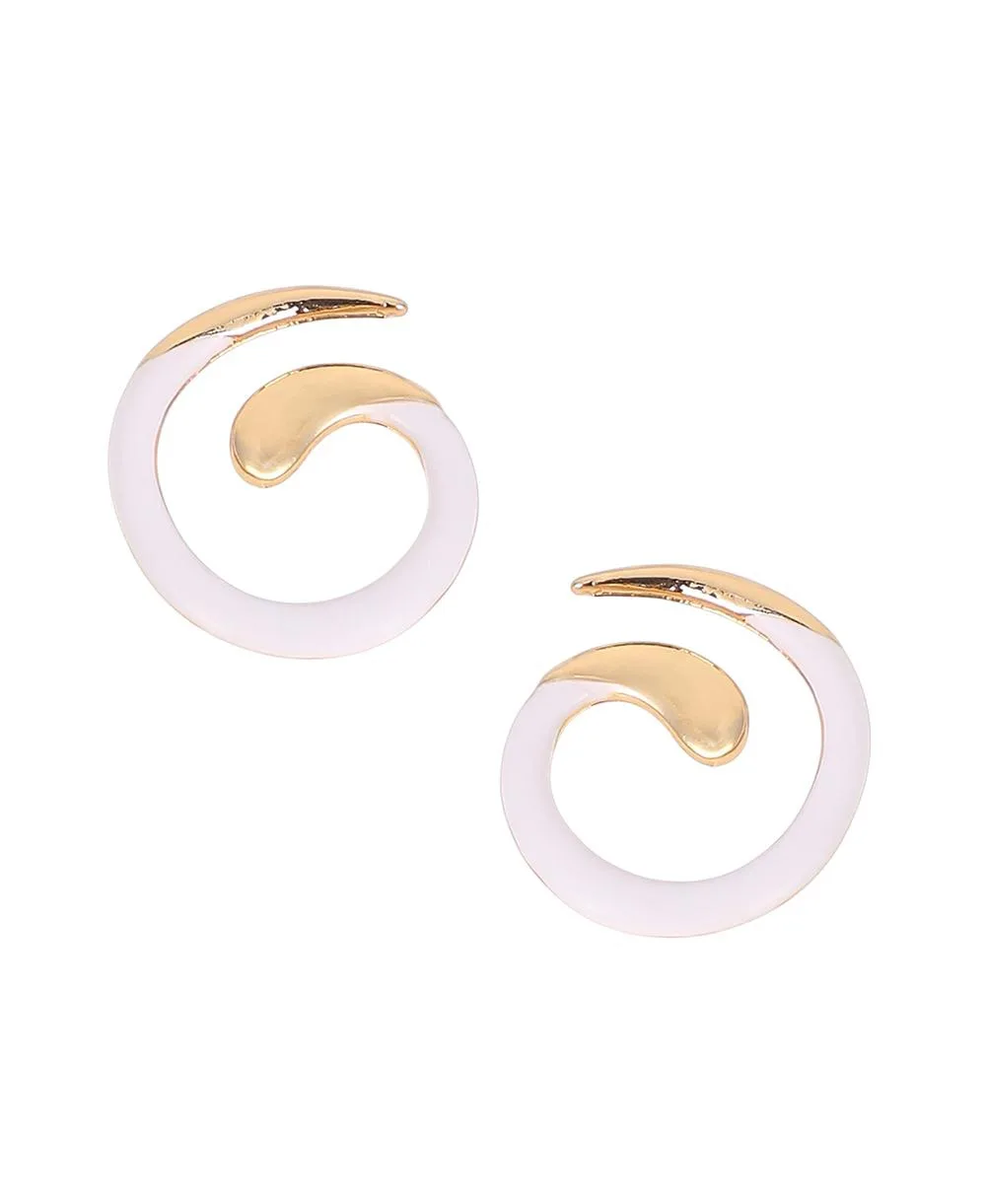 The Enamel-Spirale Stud Earrings - California