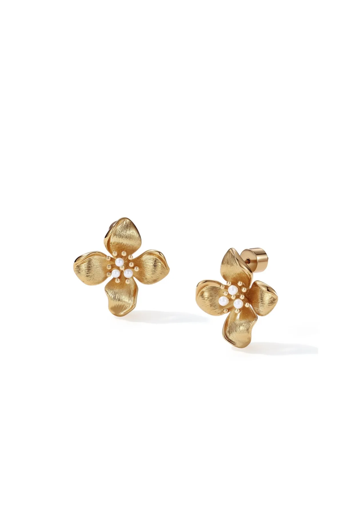 Iris Blossom Stud Earrings