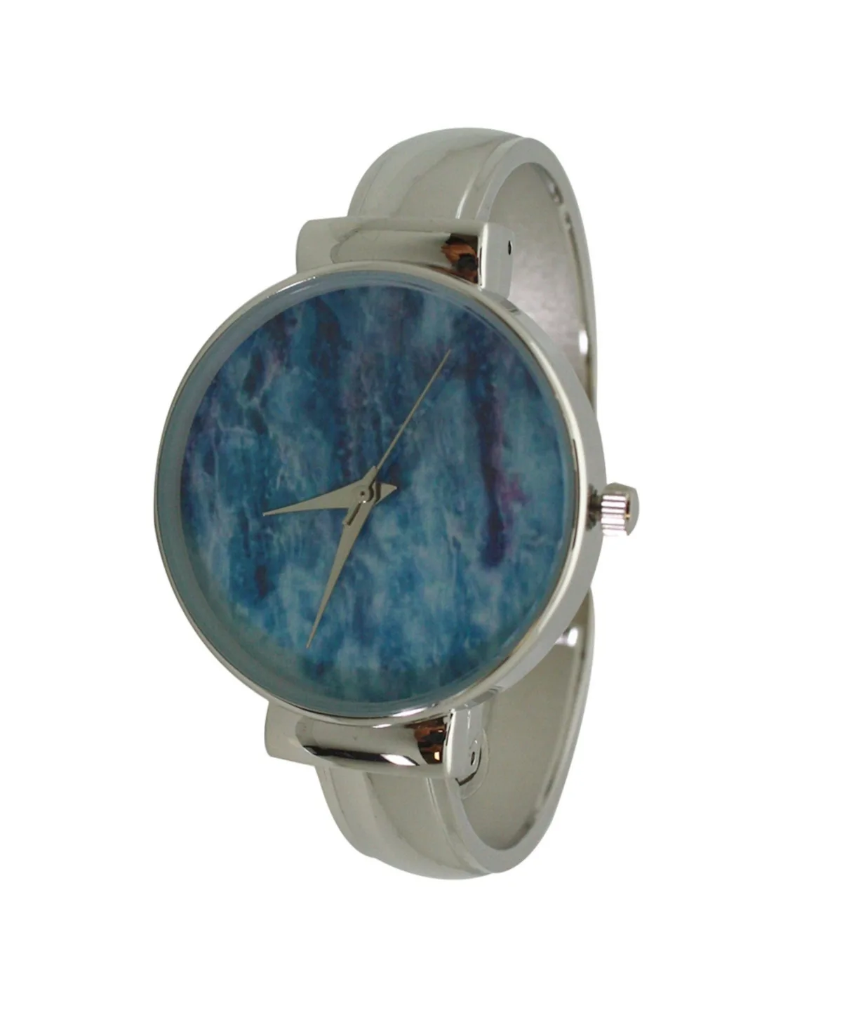 Stainless Steel Bangle Watch by Olivia Pratt