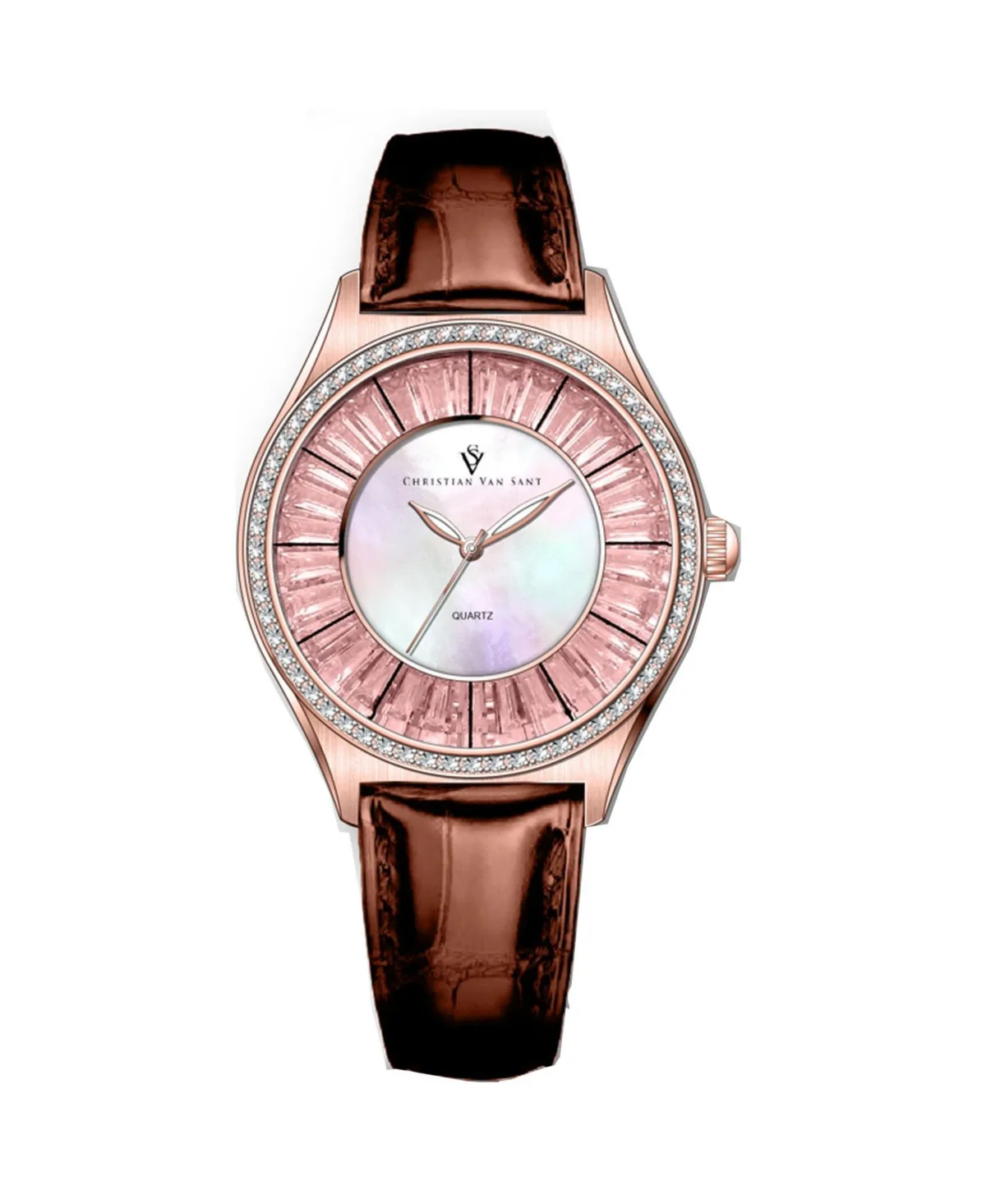 Luna Mother of Pearl Dial Watch by Christian Van Sant