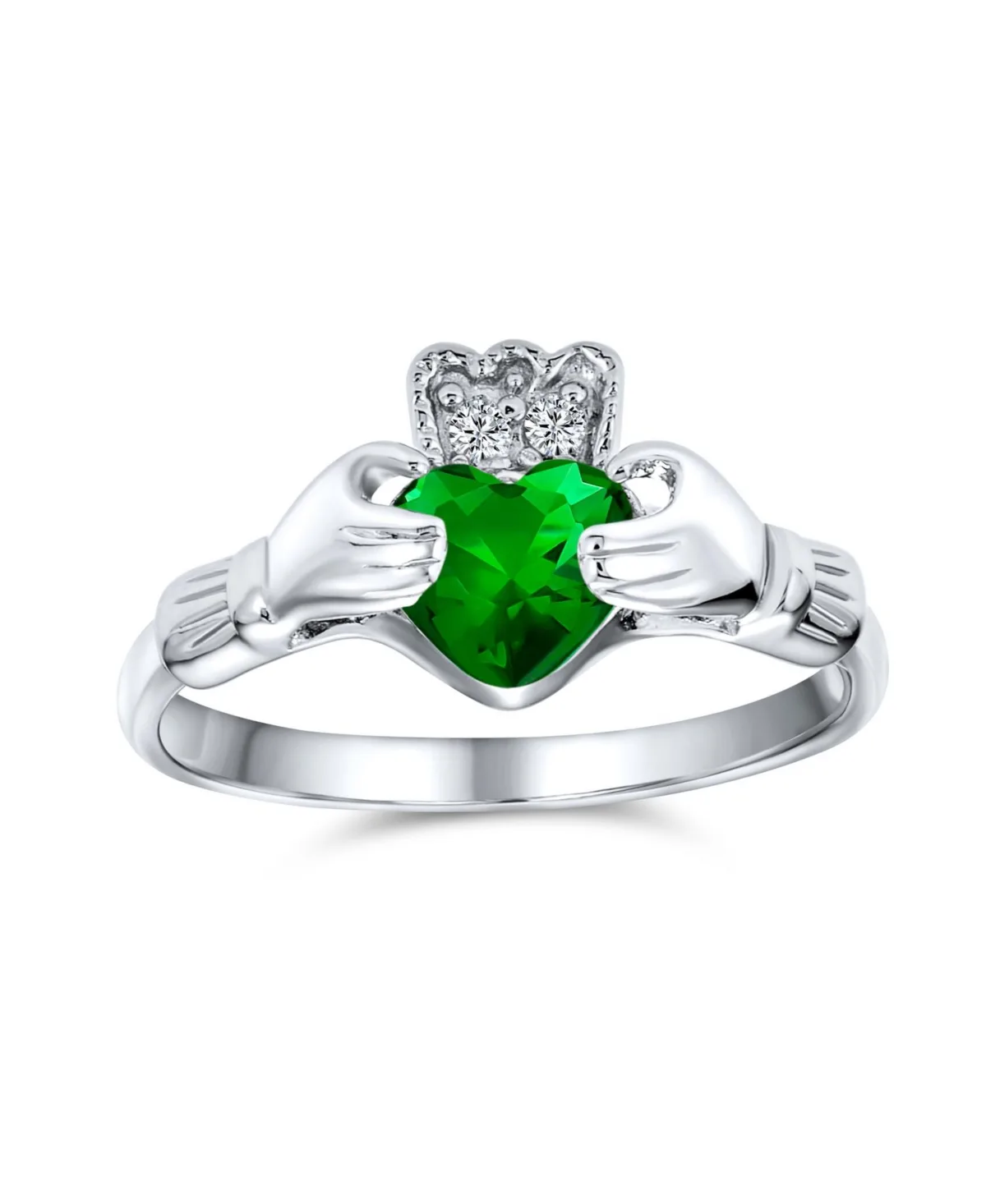 Celtic Irish Friendship Promise Cz Cubic Zirconia Crown Heart Claddagh Ring.925 Sterling Silver by Bling Jewelry
