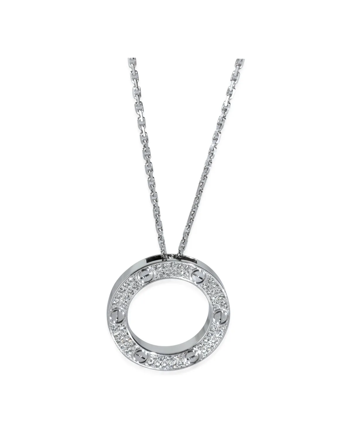 Love Necklace, Diamonds (white Gold) by Pre-owned Cartier