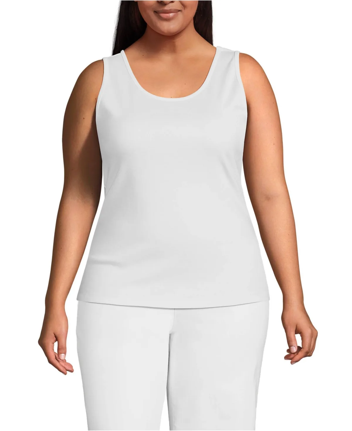 Cotton Tank Top by Lands' End
