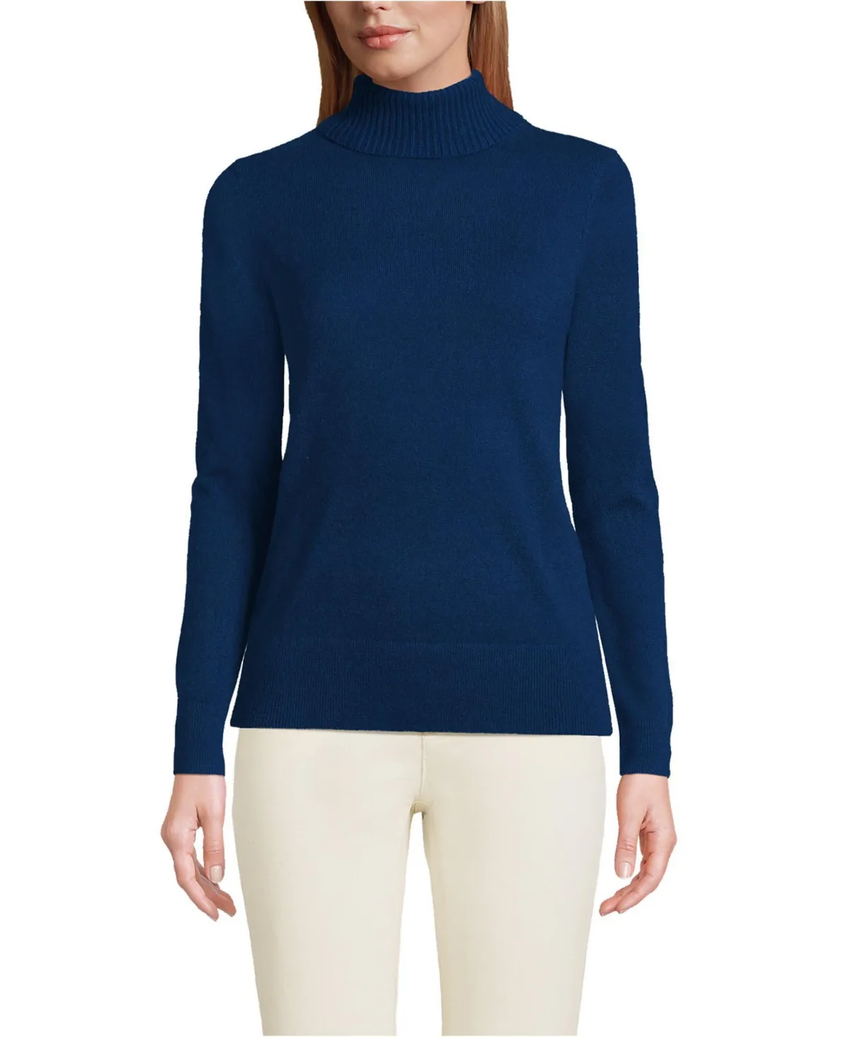 Cashmere Turtleneck Sweater by Lands' End