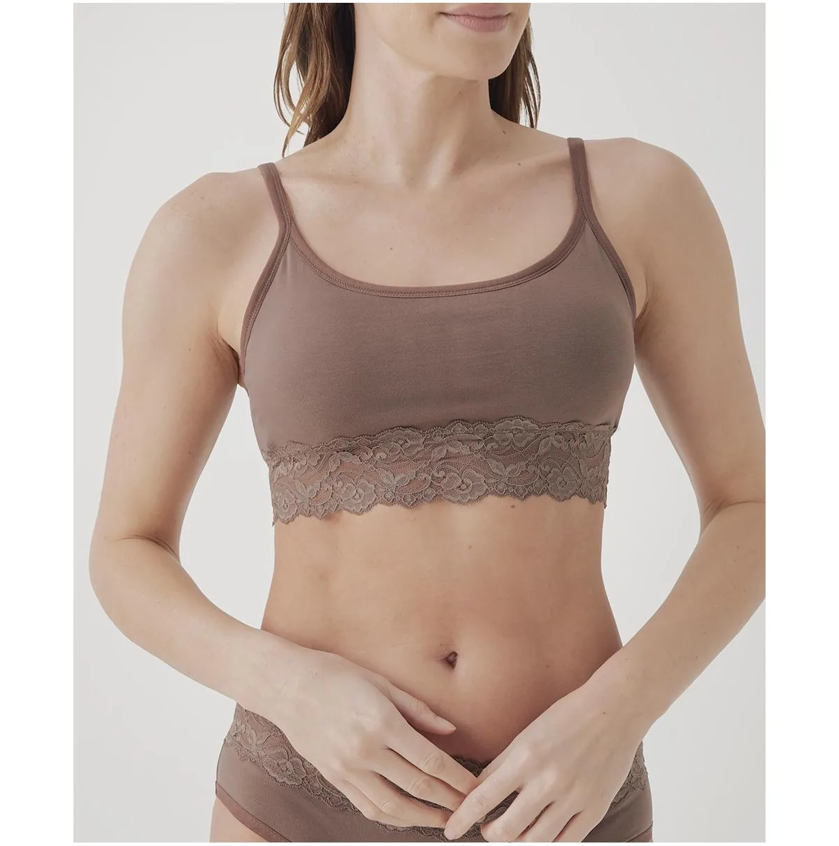 Lace Smooth Cup Bralette by Pact