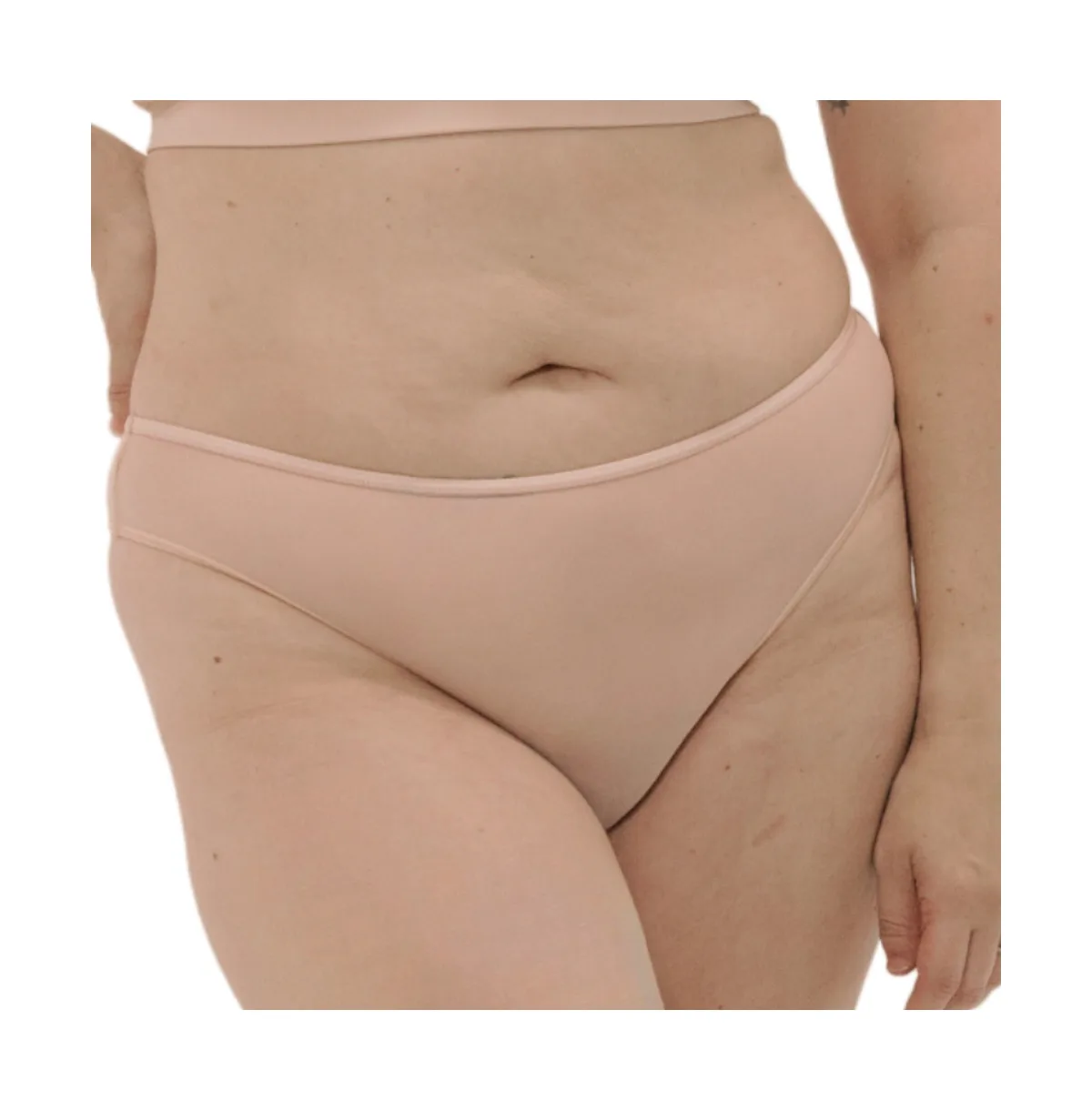 Nude Shade Mesh Sheer Stretch Thong by Naked Rebellion