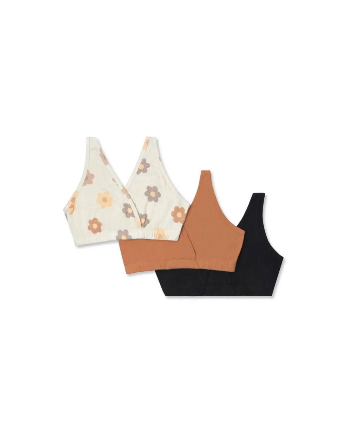 Paisley 3-Pack Maternity/Nursing Sleep Bras by Everly Grey