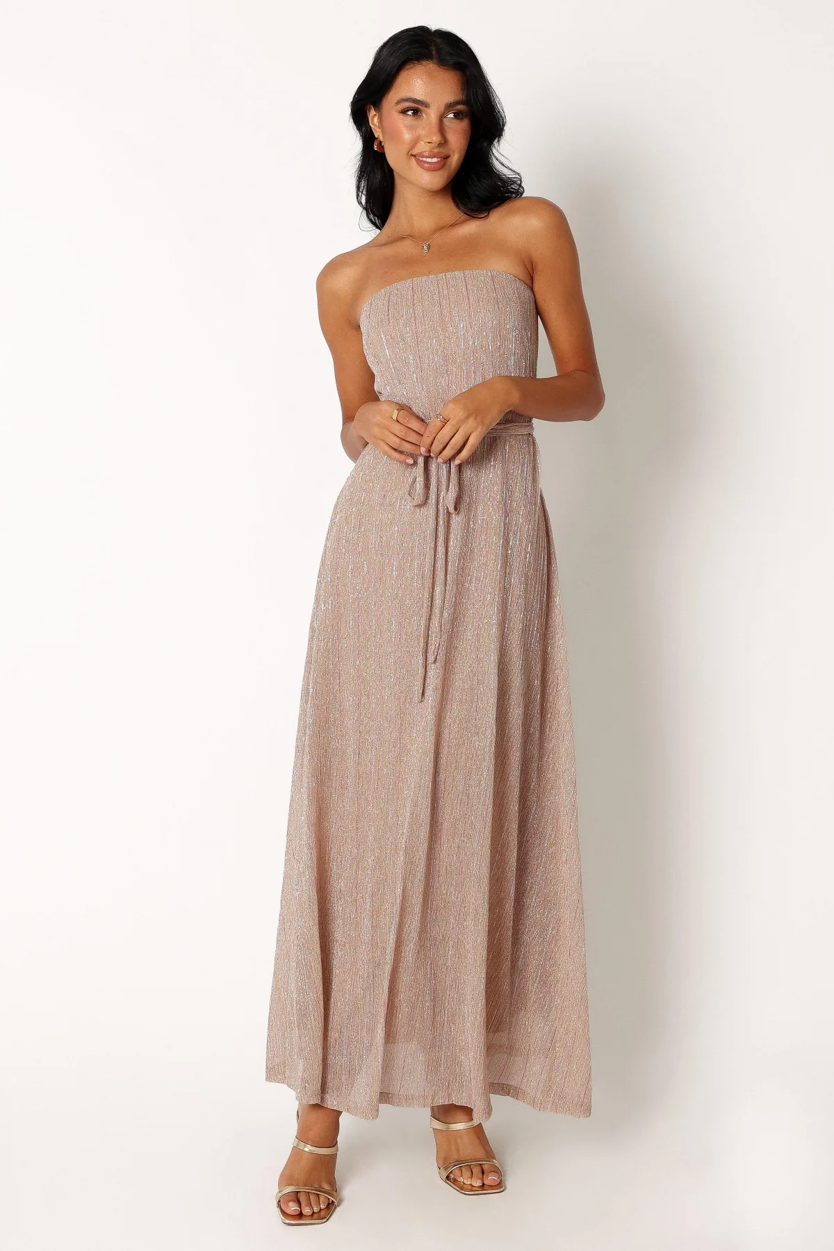 Farley Strapless Maxi Dress by Petal And Pup