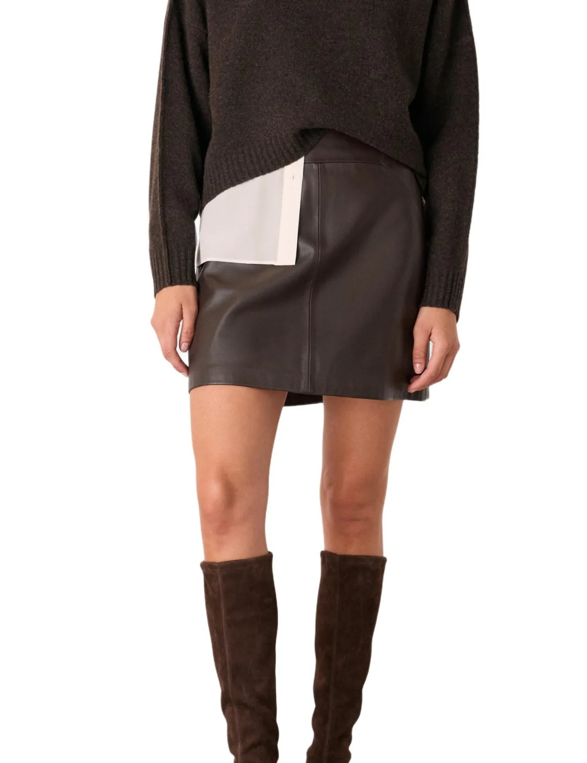 Leather a Line Skirt by Whistles