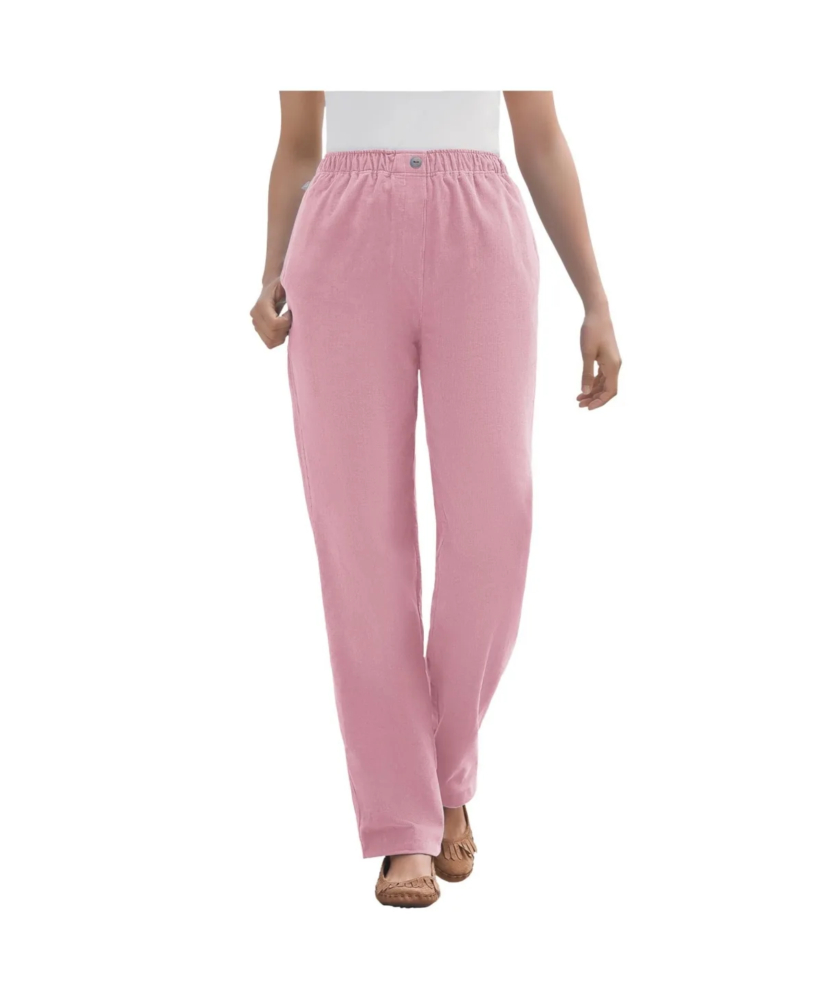 7-Day Corduroy Straight-Leg Pant by Woman Within