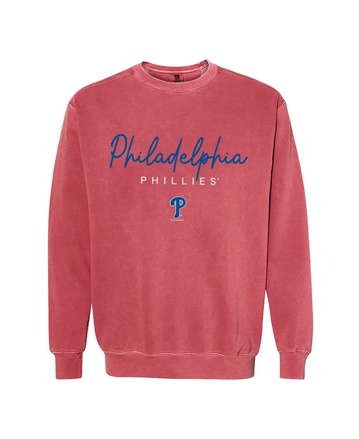 Philadelphia Phillies Pigment Dye Crewneck Sweatshirt by Soft As A Grape