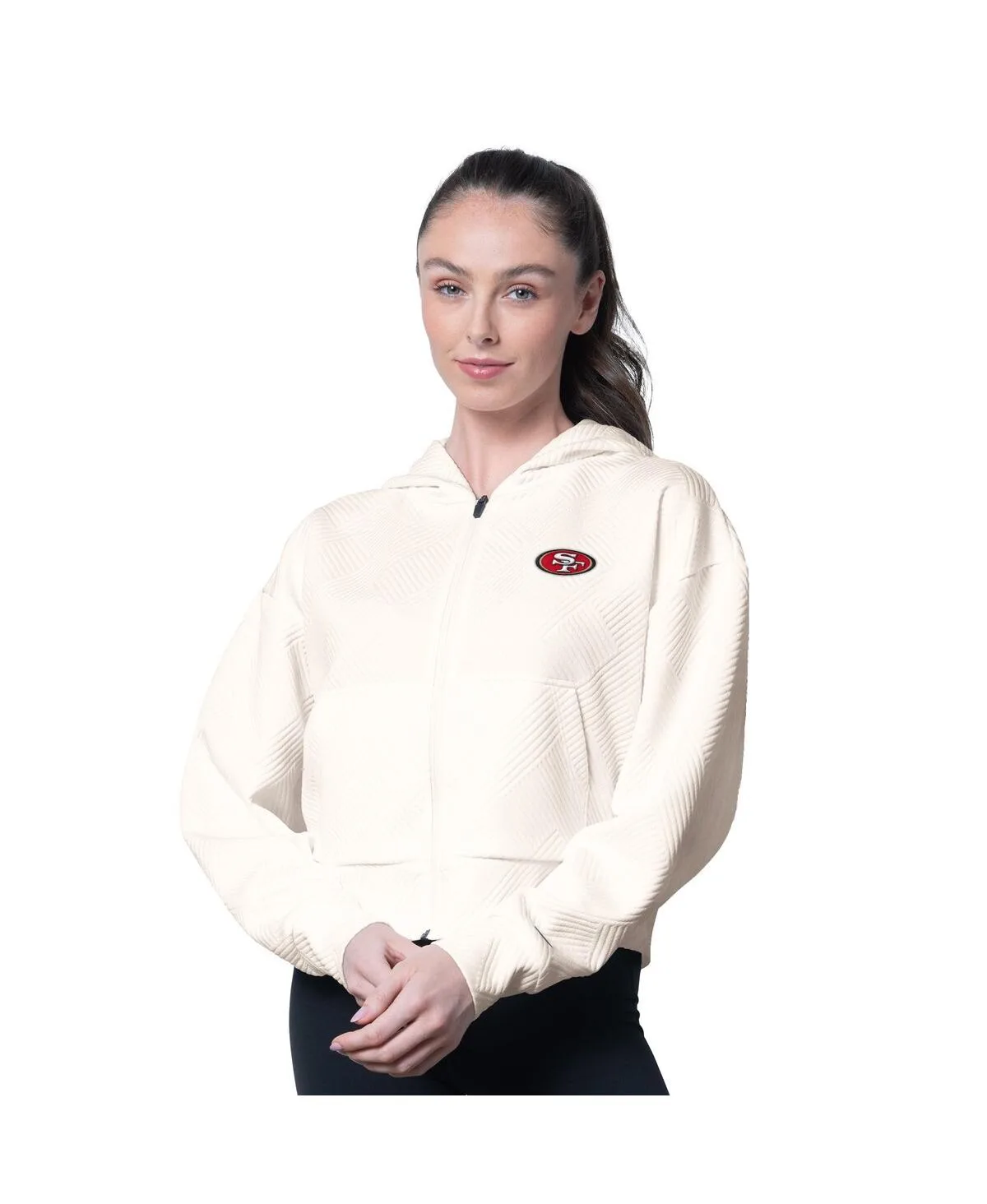 San Francisco 49ers Eleanor Full-Zip Hoodie by Msx By Michael Strahan