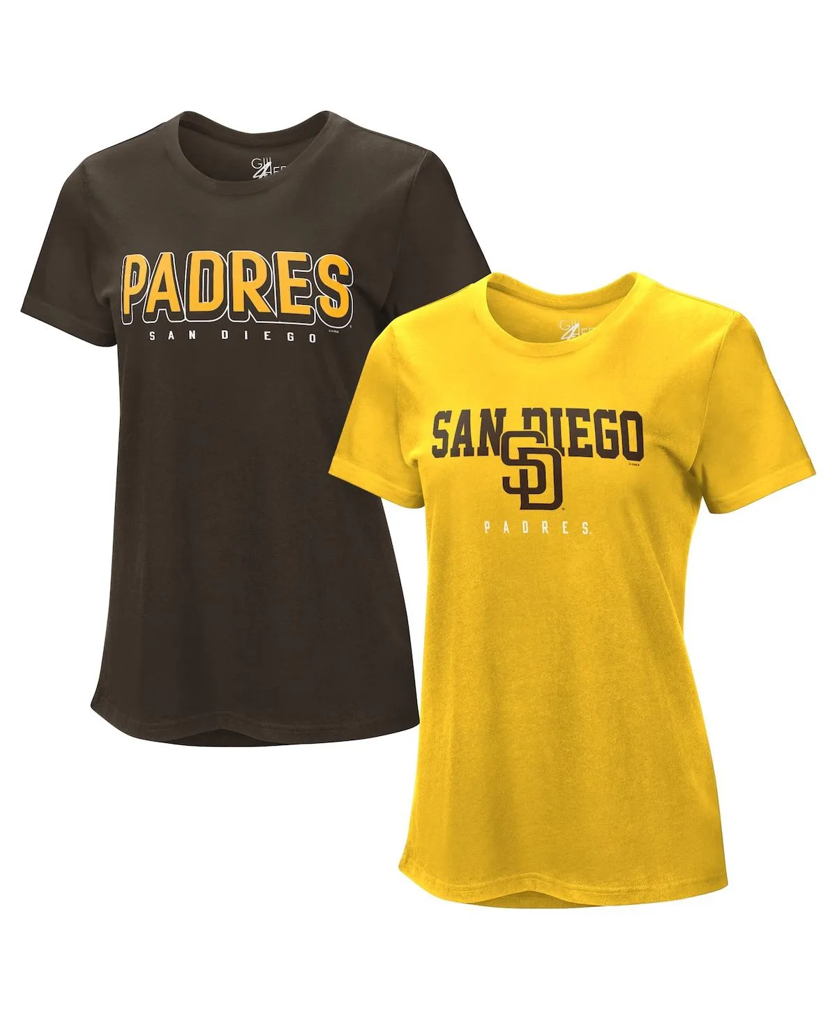 2-Pack San Diego Padres T-Shirt by G-iii 4her By Carl Banks