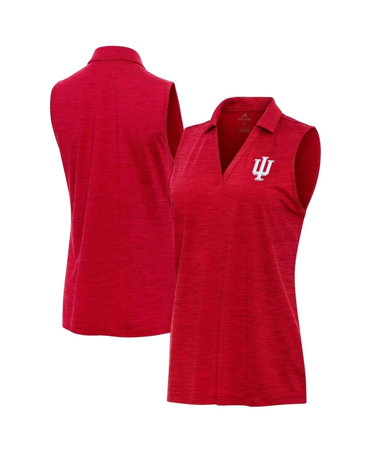 Indiana Hoosiers Layout Sleeveless V-Neck Polo Shirt