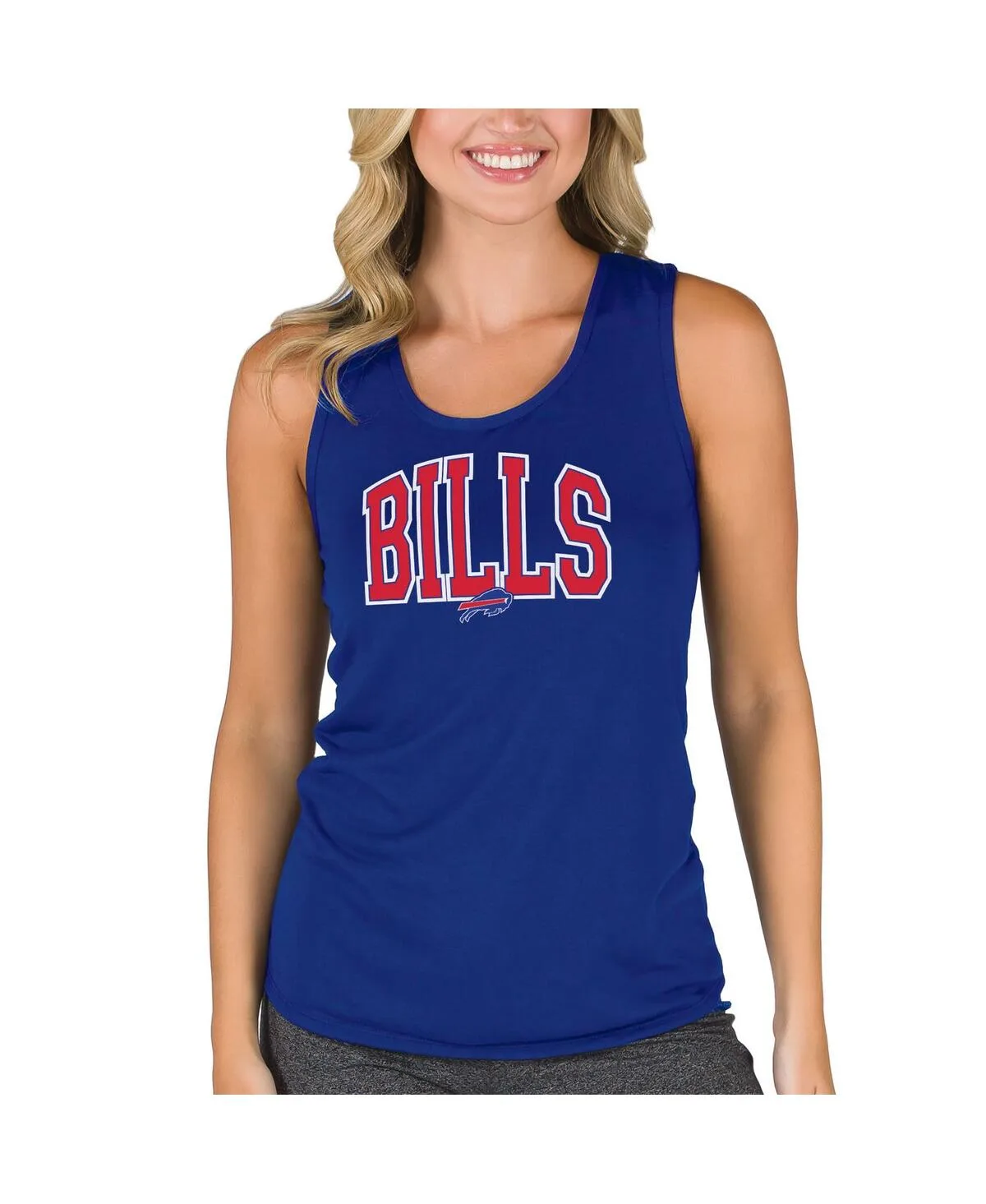 Buffalo Bills Marathon Racer Back Tank Top by Concepts Sport