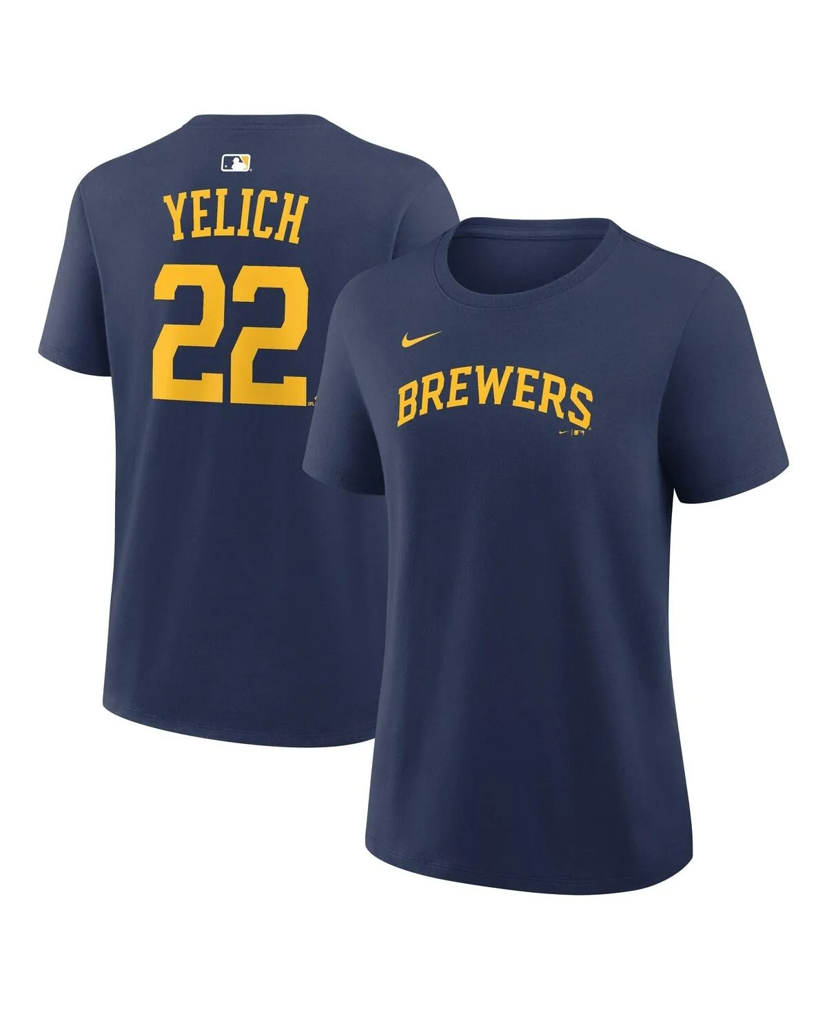 Christian Yelich Milwaukee Brewers Name and Number T-Shirt by Nike
