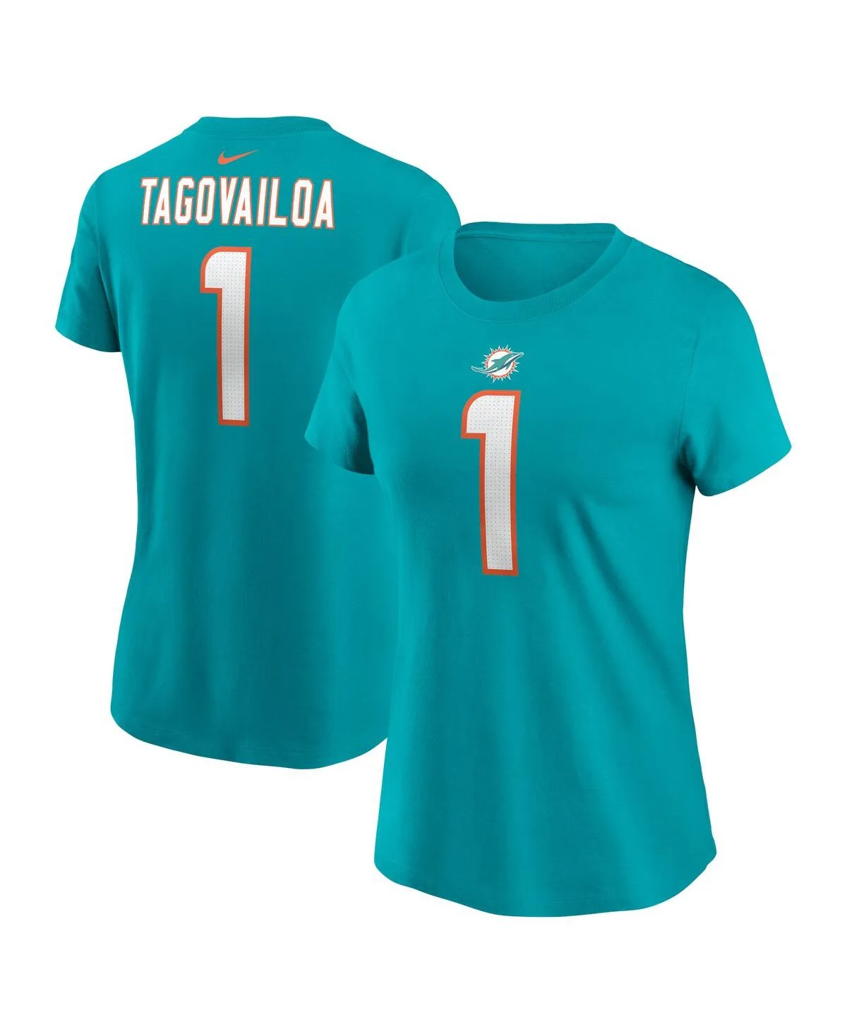 Tua Tagovailoa Miami Dolphins Player Name and Number T-Shirt by Nike