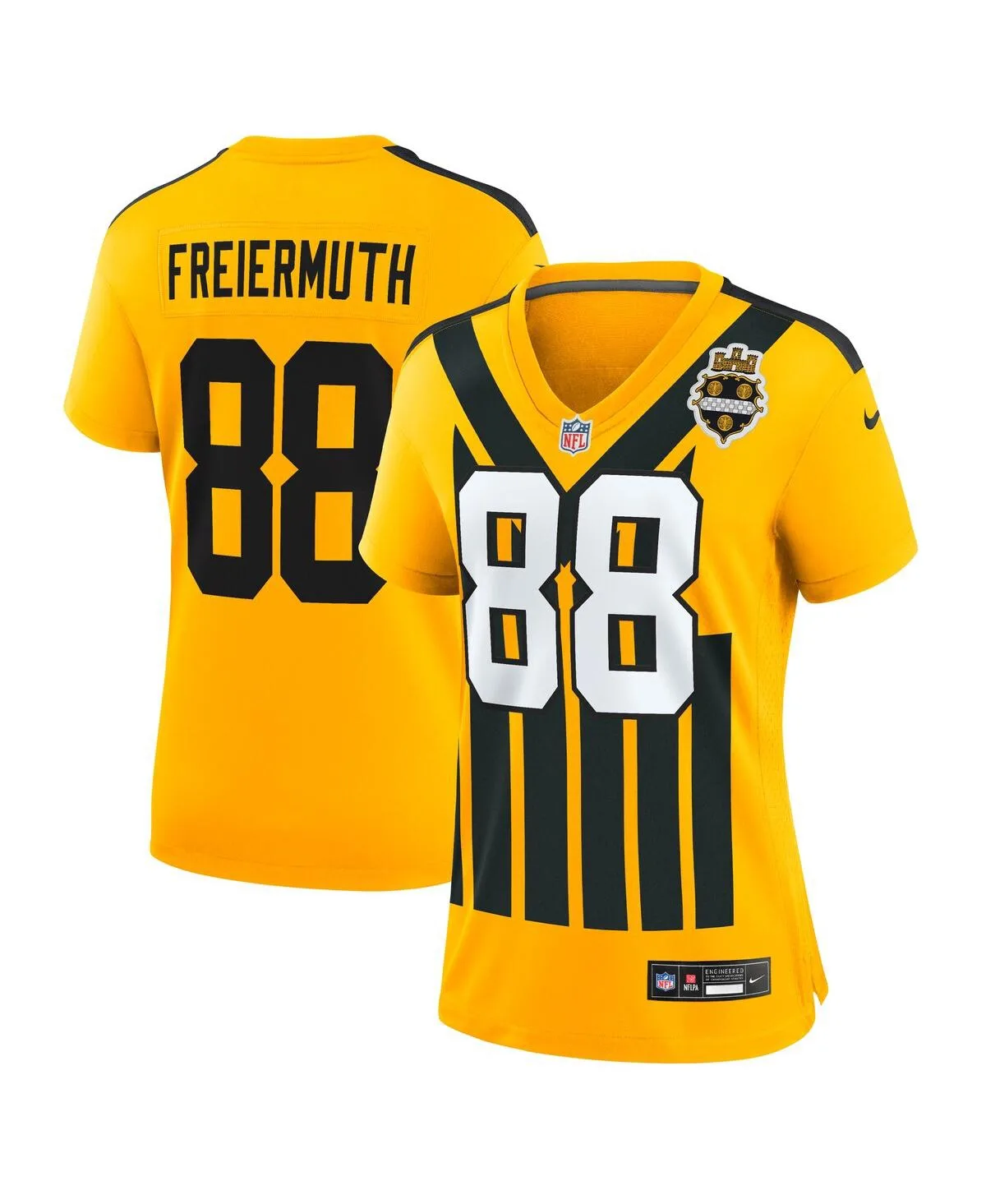 Pat Freiermuth Pittsburgh Steelers Alternate 1933 Throwback Game Jersey by Nike