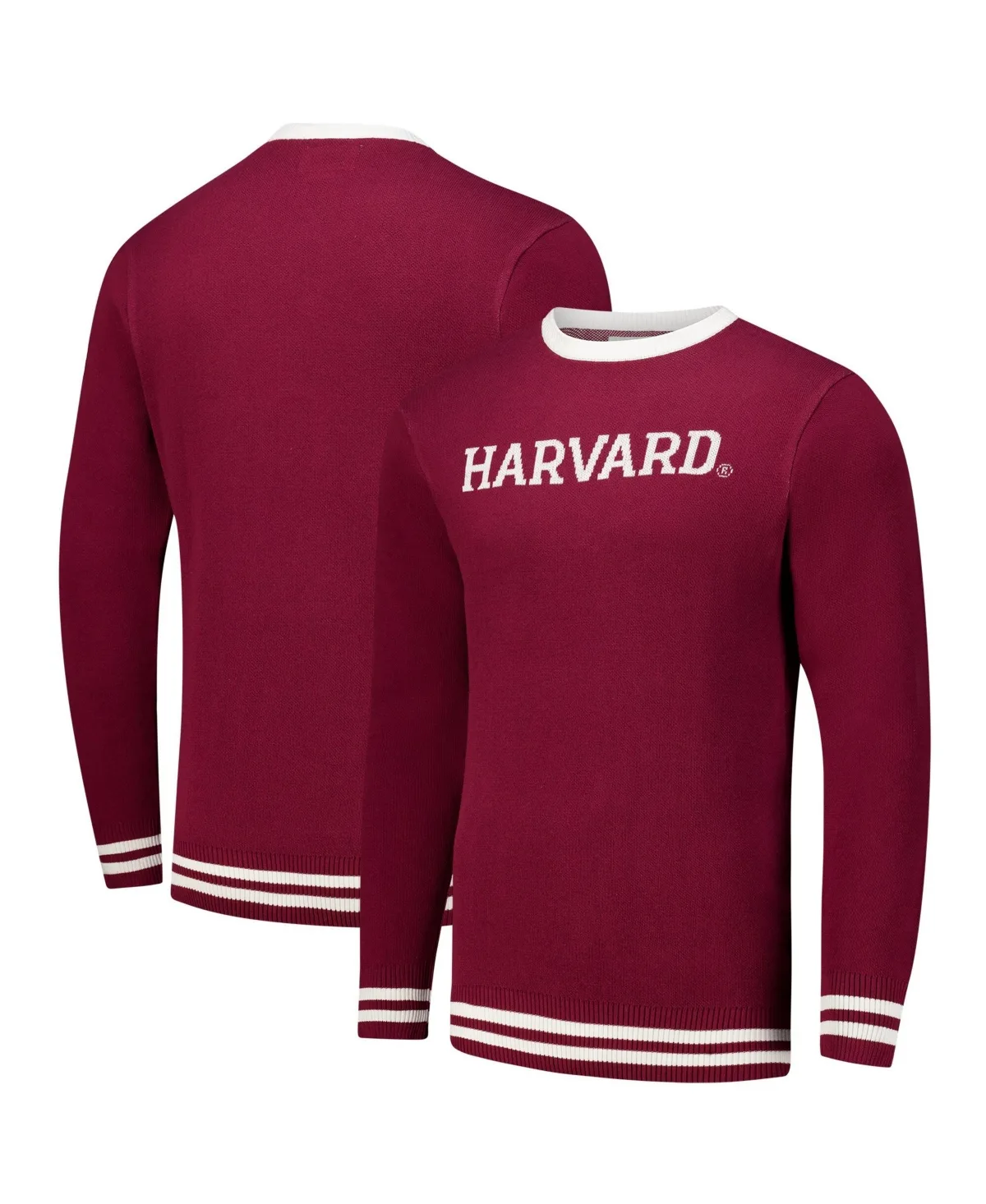 Harvard Crimson Renew Knit Vintage Pullover Sweater by Uscape Apparel