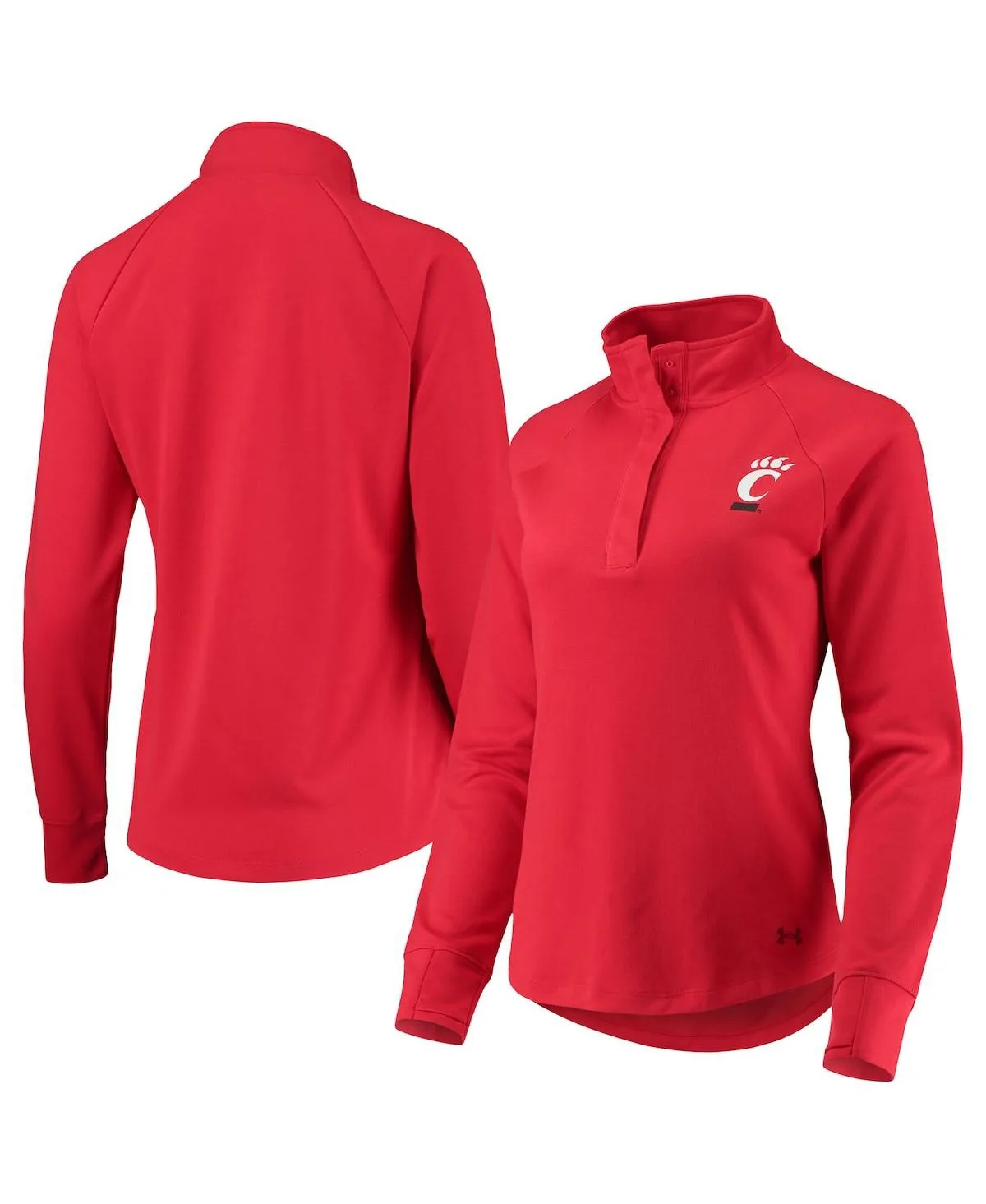 Cincinnati Bearcats Double Knit Raglan Quarter-Snap Jacket by Under Armour