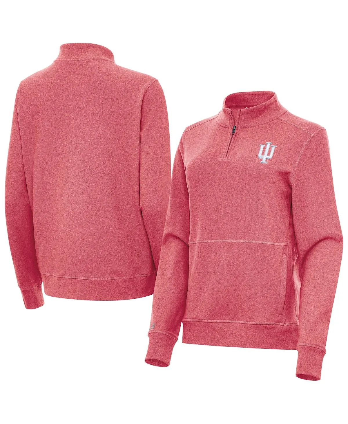Indiana Hoosiers Crush Quarter-Zip Jacket by Antigua