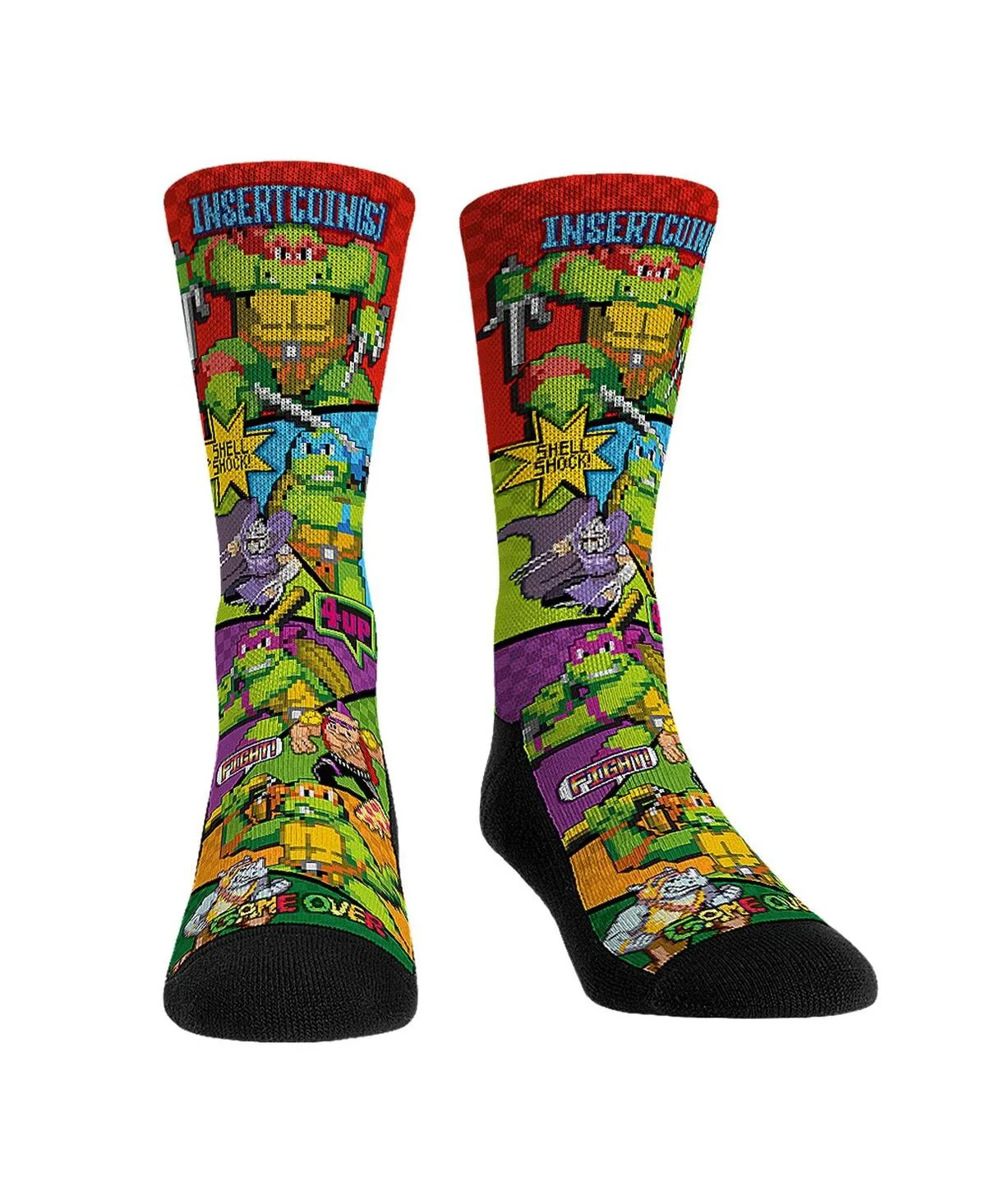 Rock'Em Socks Teenage Mutant Ninja Turtles Game Time Crew Socks by Rock 'em