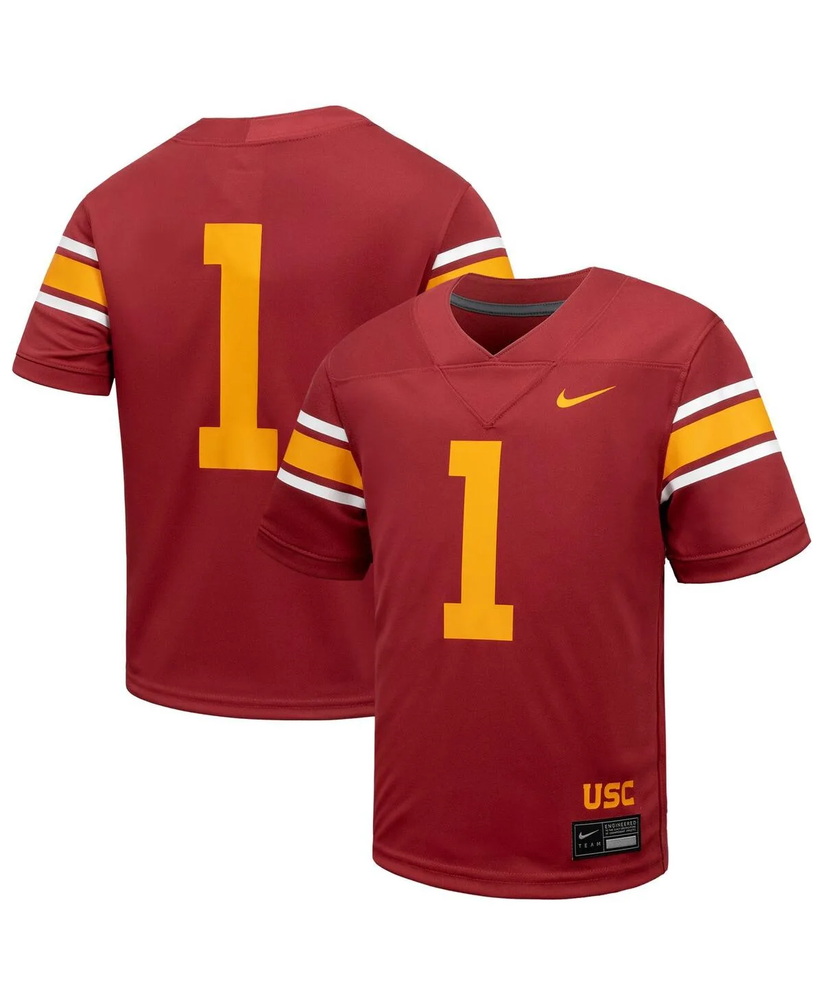 1 Cardinal Usc Trojans Alternate Untouchable Football Jersey by Nike