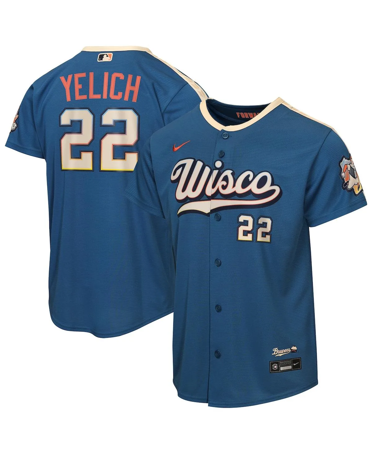 Christian Yelich Milwaukee Brewers 2026 City Connect Stadium Jersey by Nike