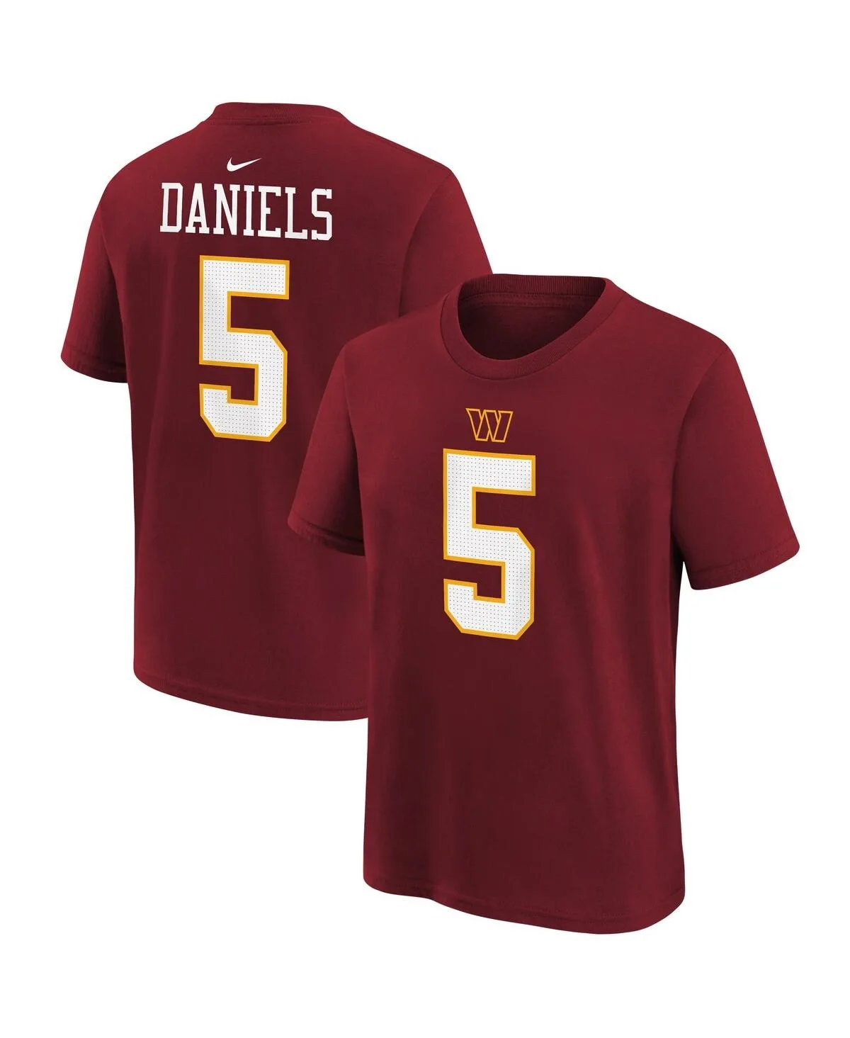 Jayden Daniels Washington Commanders Name and Number T-Shirt by Nike
