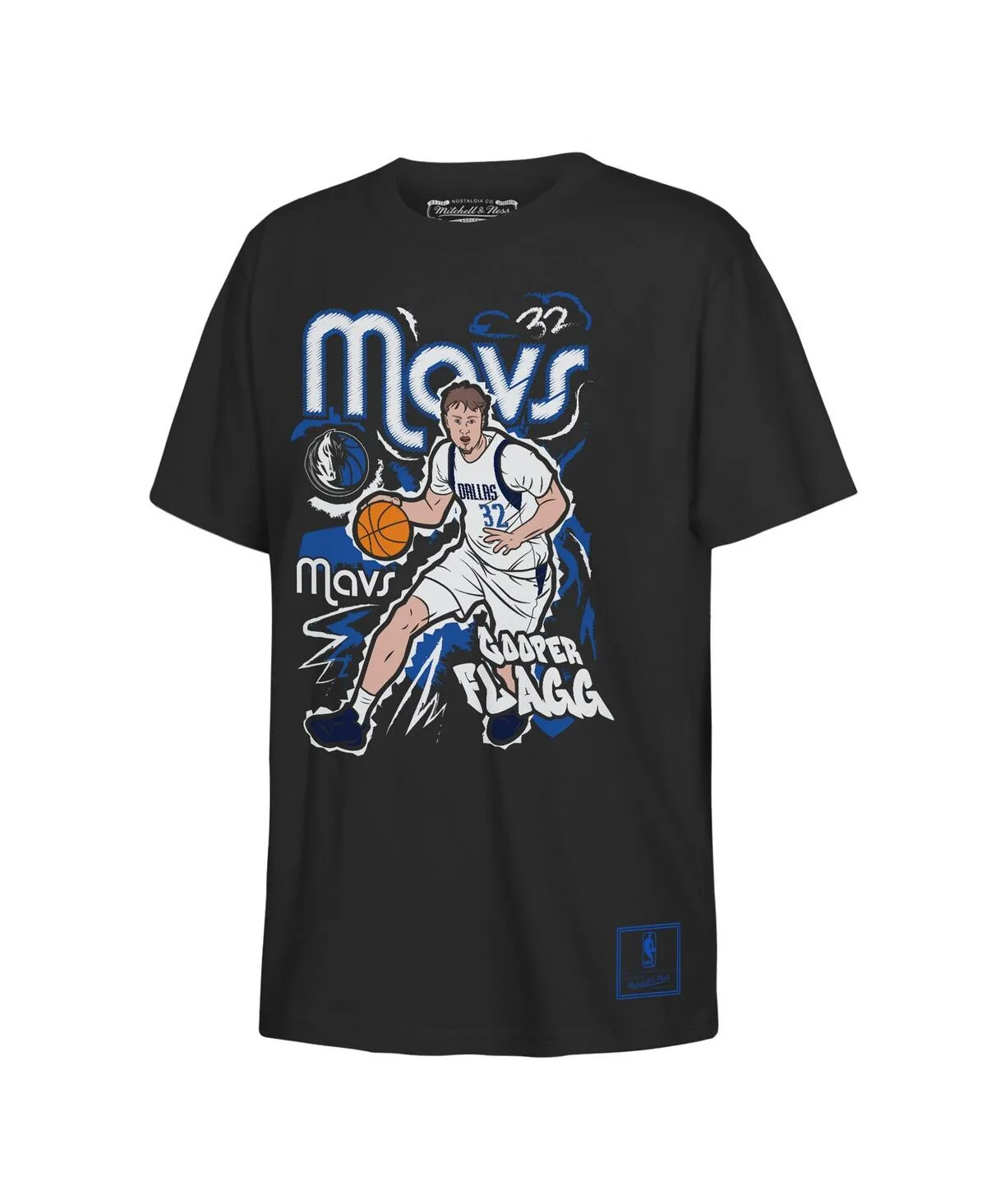 Cooper Flagg Dallas Mavericks Chalked Up Player Name Number T-Shirt by Mitchell & Ness