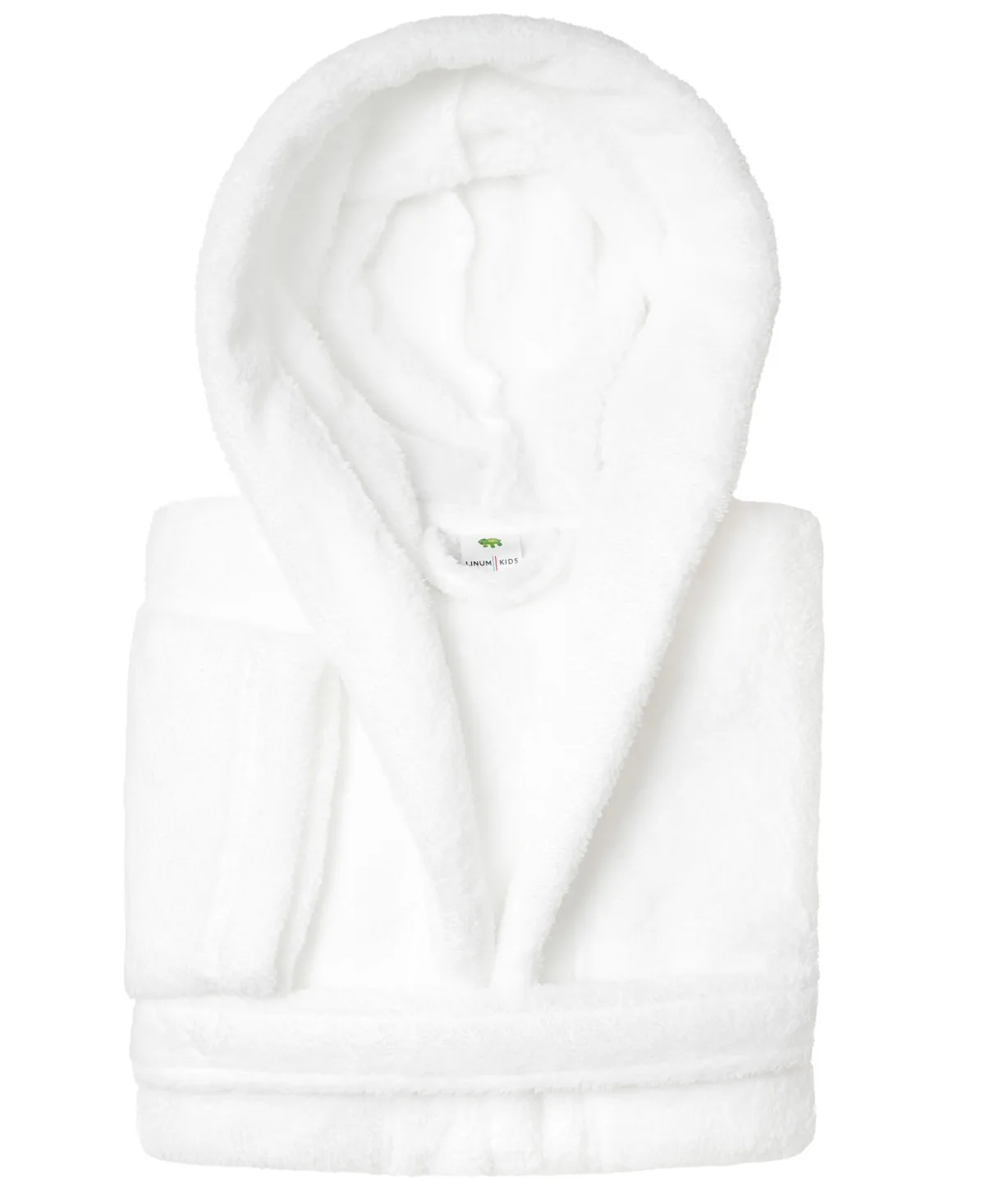 Super Plush Double Brushed Hooded Polyester Bathrobe by Linum Home