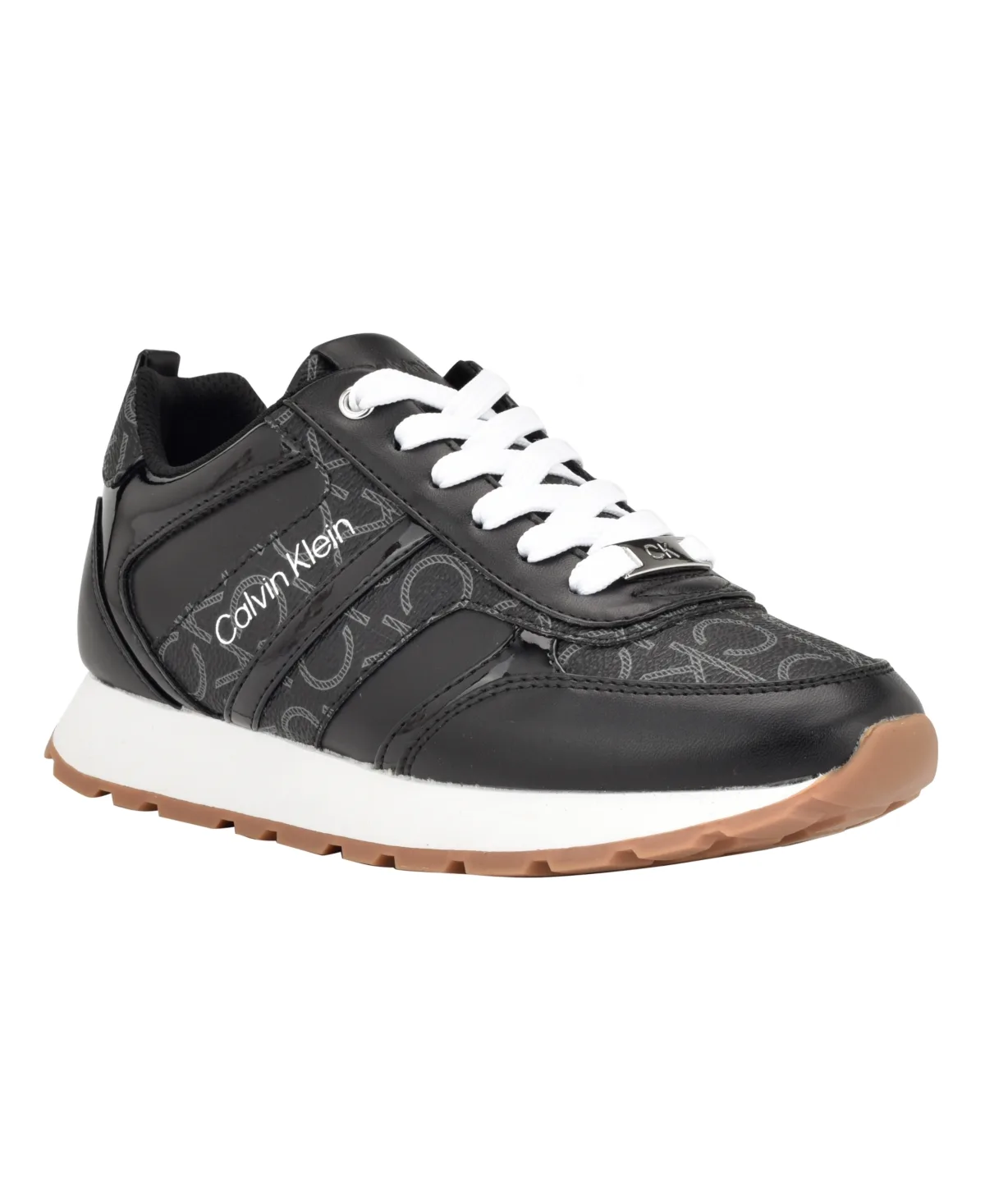 Carlla Round Toe Lace-Up Sneakers by Calvin Klein