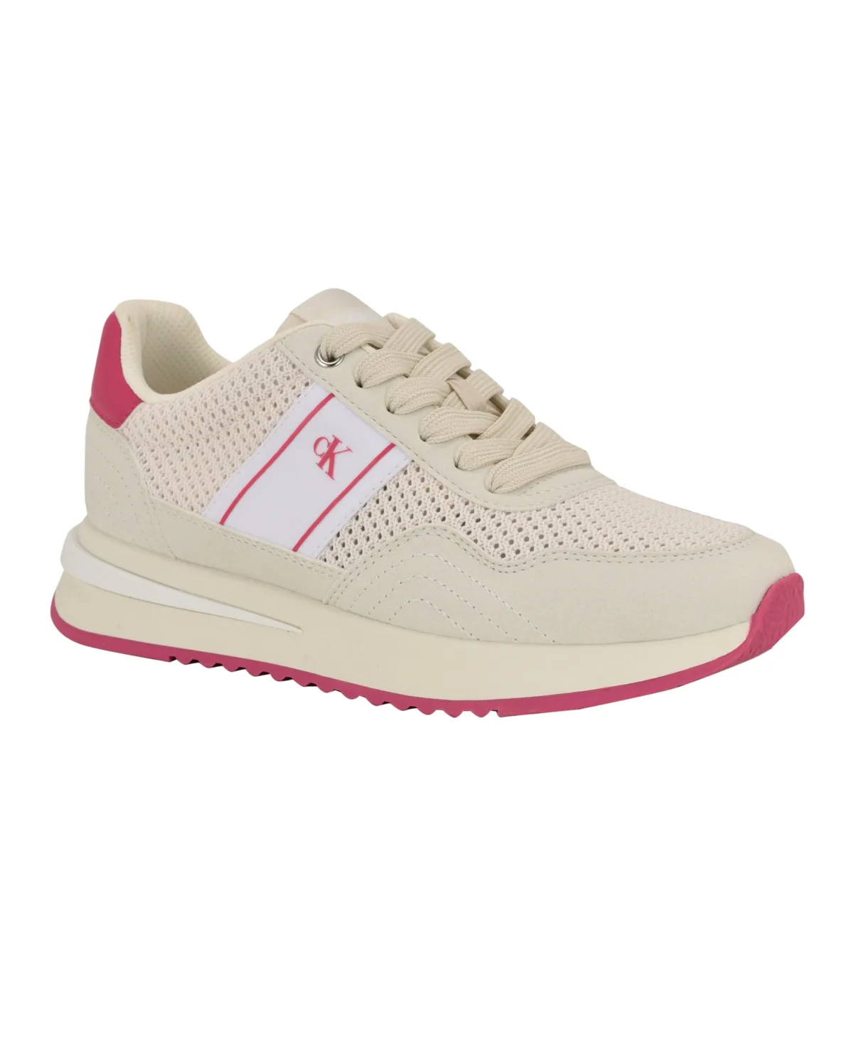 Palimer Mesh Retro Lace-Up Sneakers by Calvin Klein