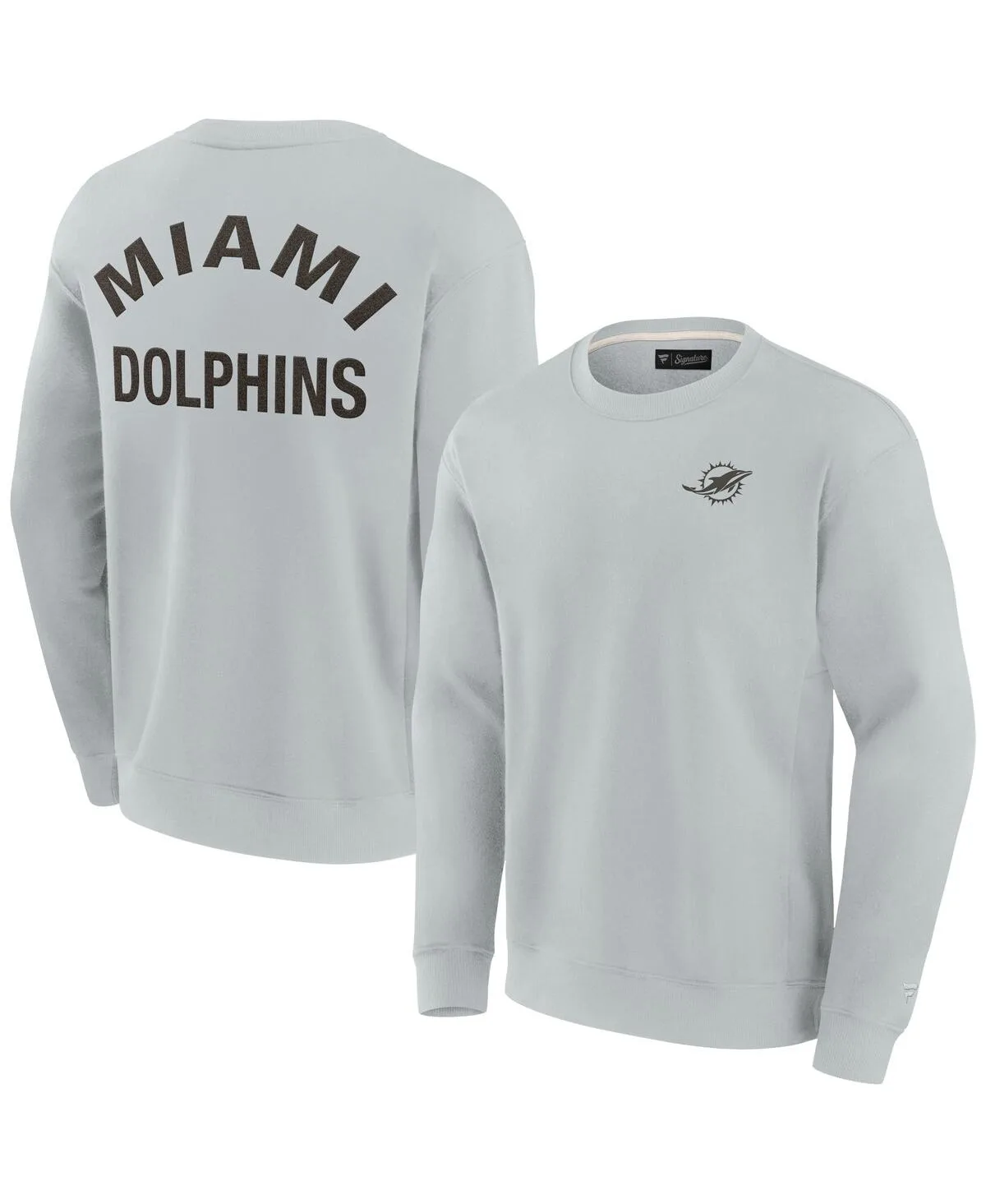 Miami Dolphins Super Soft Pullover Crew Sweatshirt