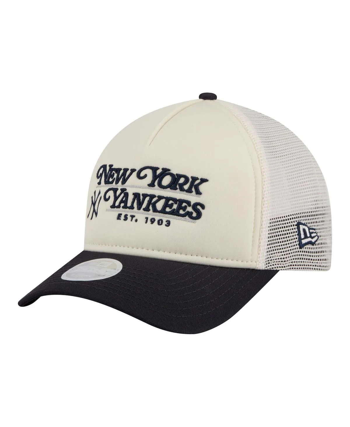 New York Yankees Retro 9FORTY M-Crown A-Frame Trucker Adjustable Hat by New Era