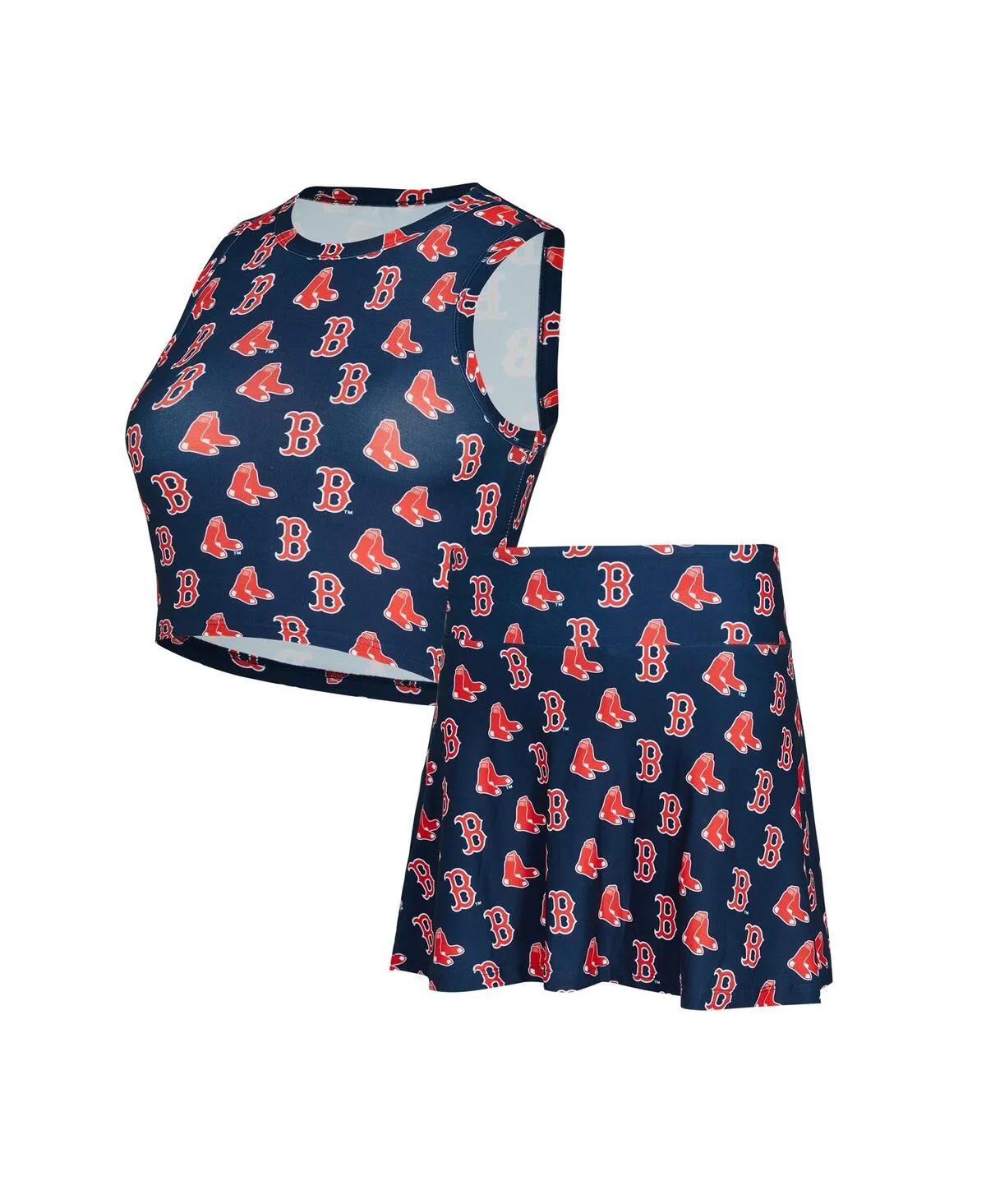 2-Piece Boston Red Sox Knit Tank Top and Skort Set by Concepts Sport