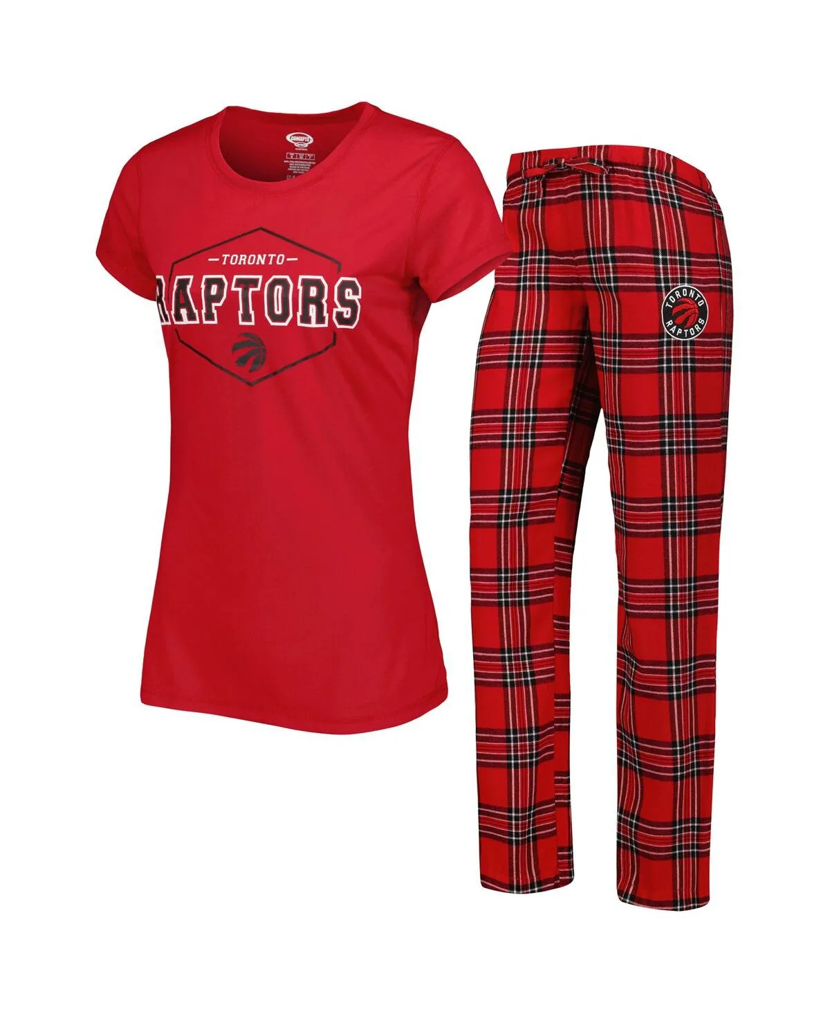 Toronto Raptors Badge T-Shirt and Pajama Pants Sleep Set by Concepts Sport