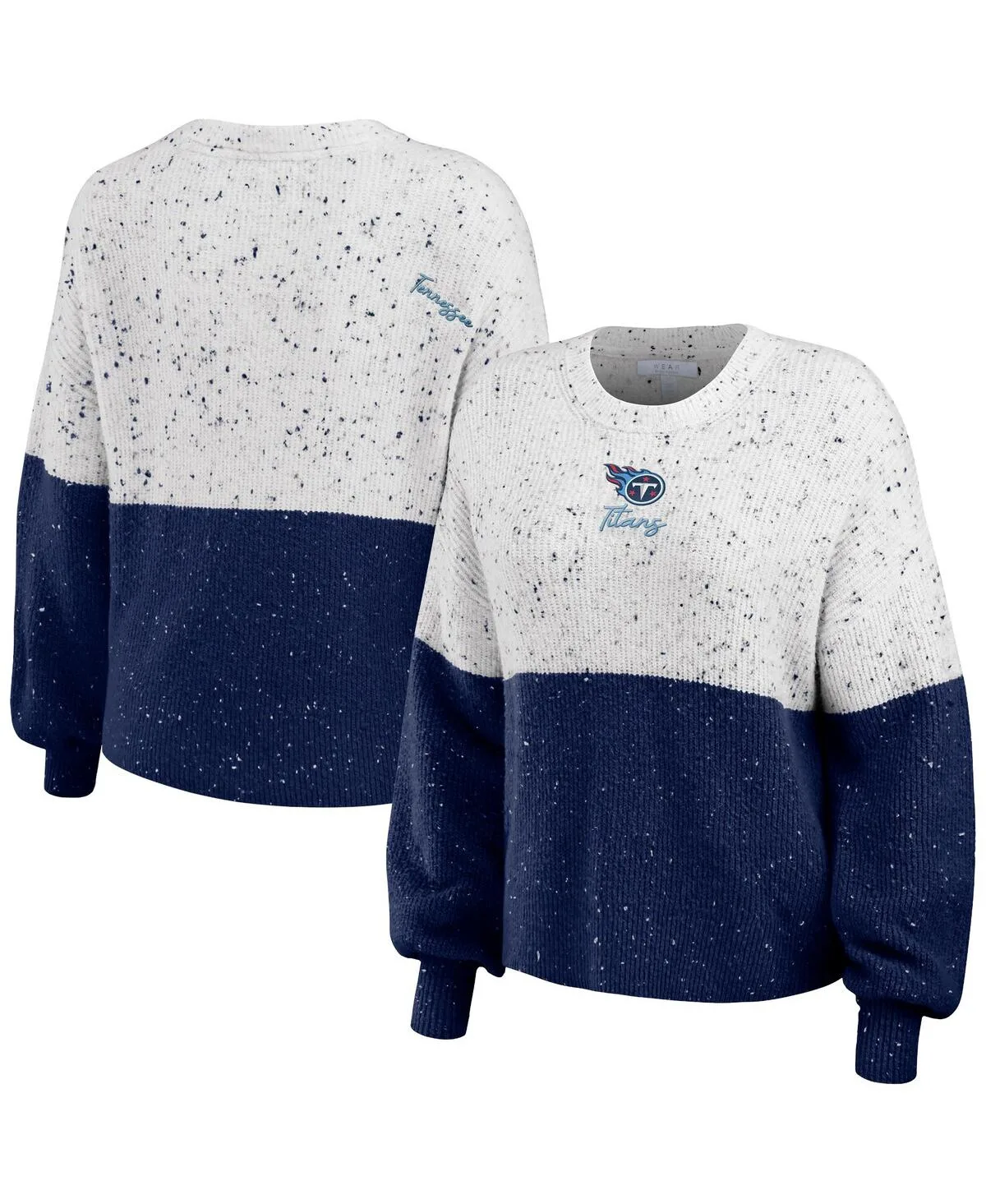 Tennessee Titans Color-Block Pullover Sweater by Wear By Erin Andrews