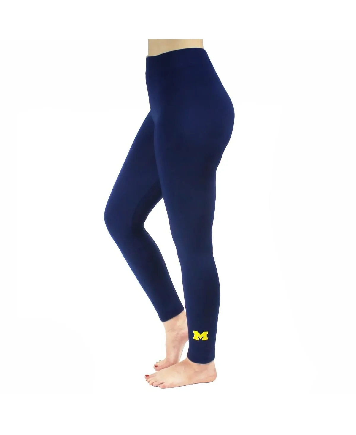 Michigan Wolverines Fleece Leggings by Zoozatz